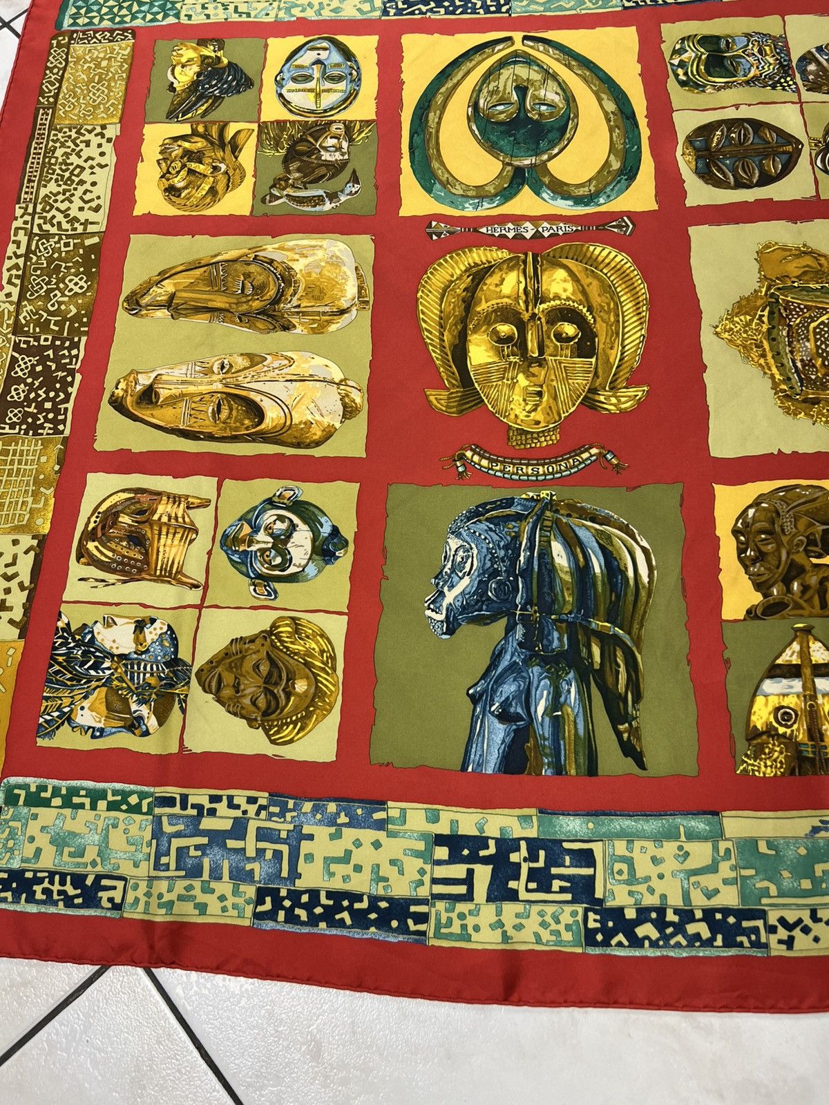 Hermes Vintage Hermes Persona loic dubigeon silk handkerchief scarf Size ONE SIZE - 8 Thumbnail