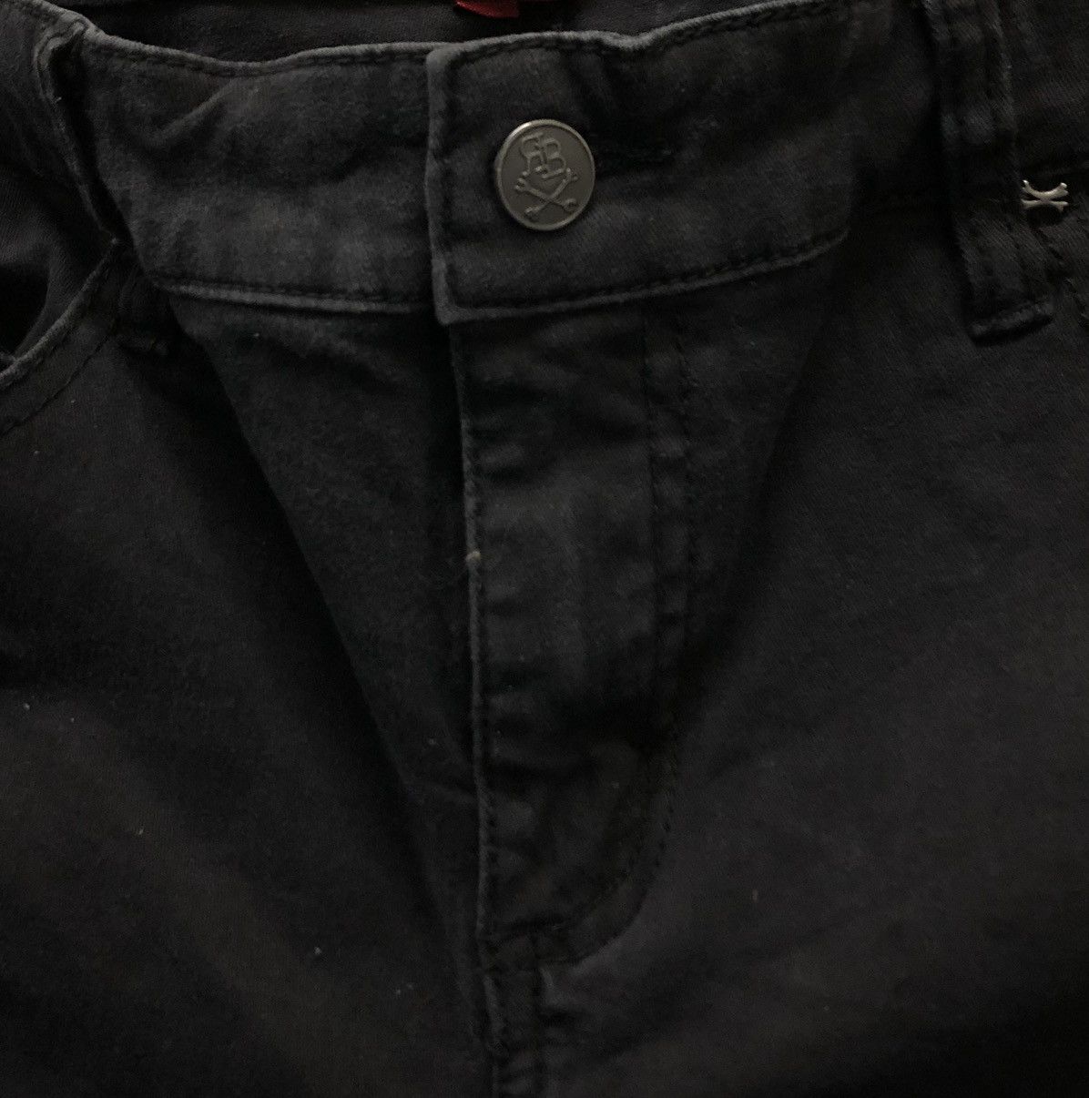 Royal Bones by DAWG GOODMAN Black Distressed Skinny Jeans