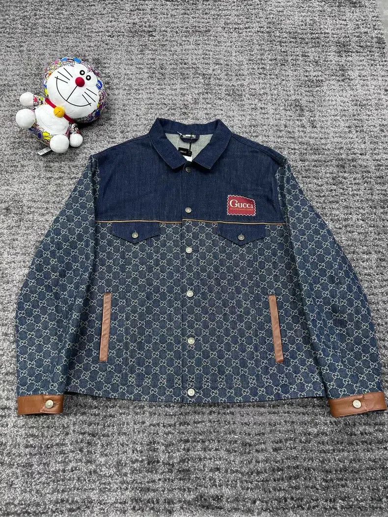 Gucci Gucci Full-printed old-fashioned denim jacket Size US XL / EU 56 / 4 - 1 Thumbnail