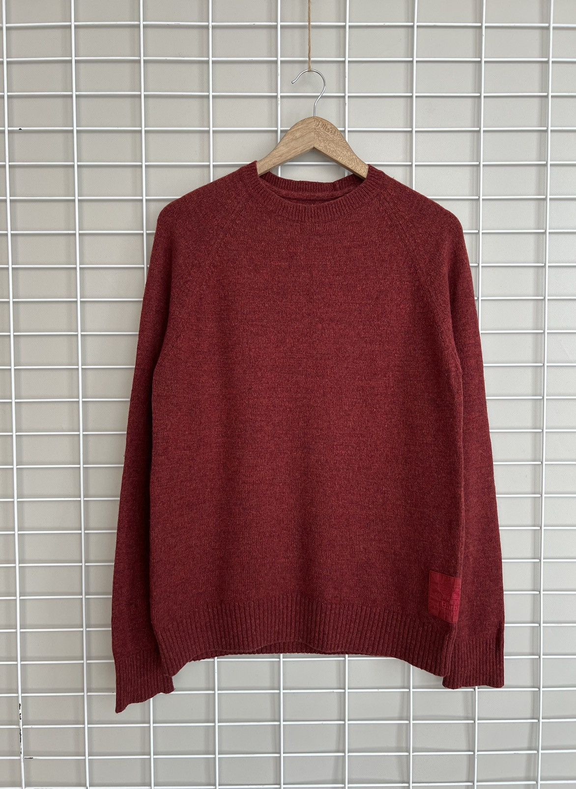 Barbour Beacon Brand Wool Sweater Mens Size S/M Knit Jumper