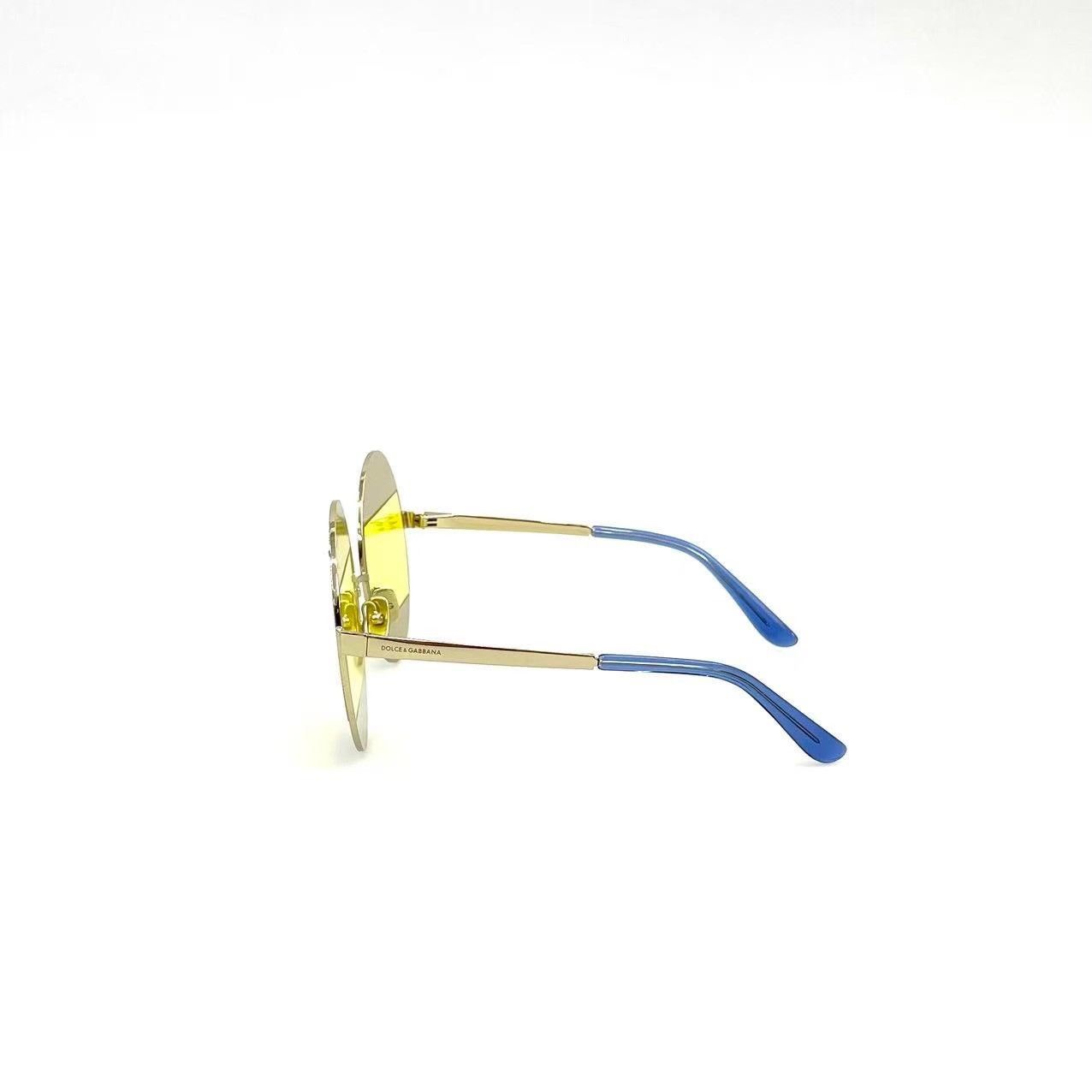 Dolce & Gabbana Dolce & Gabbana DG2209B gold oval metal sunglasses Size ONE SIZE - 3 Thumbnail
