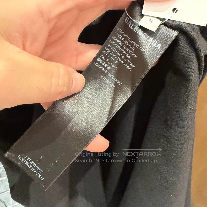 Balenciaga Balenciaga Phantom logo black short-sleeved shirt Size US XL / EU 56 / 4 - 5 Thumbnail