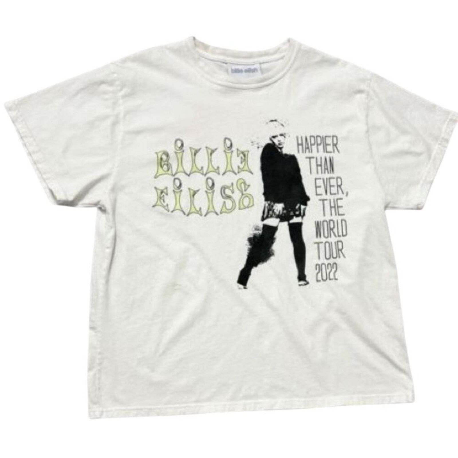 Billie Eilish Billie Eilish Happier Than Ever The World Tour Tee Size M Size M / US 6-8 / IT 42-44 - 1 Thumbnail