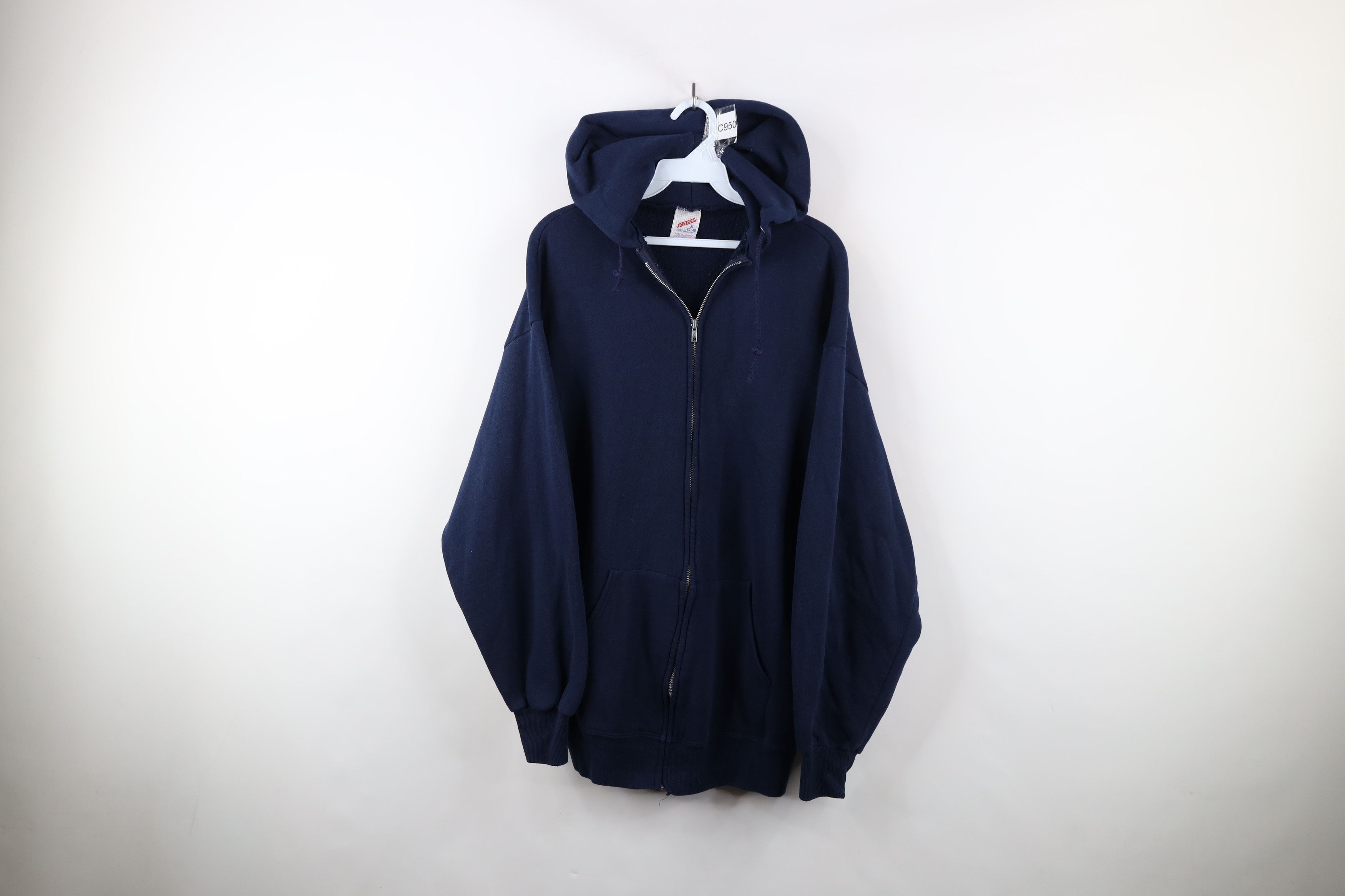 Vintage Vintage 90s Streetwear Heavy Full Zip Hoodie Sweatshirt USA Size US XL / EU 56 / 4 - 1 Thumbnail