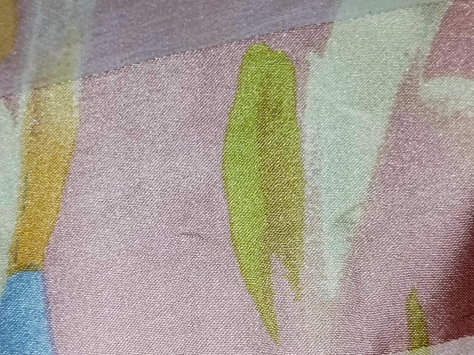 Pierre Balmain PIERRE BALMAIN PARIS Flowers Pink Gold Vintage Silk Scarf Size ONE SIZE - 7 Thumbnail