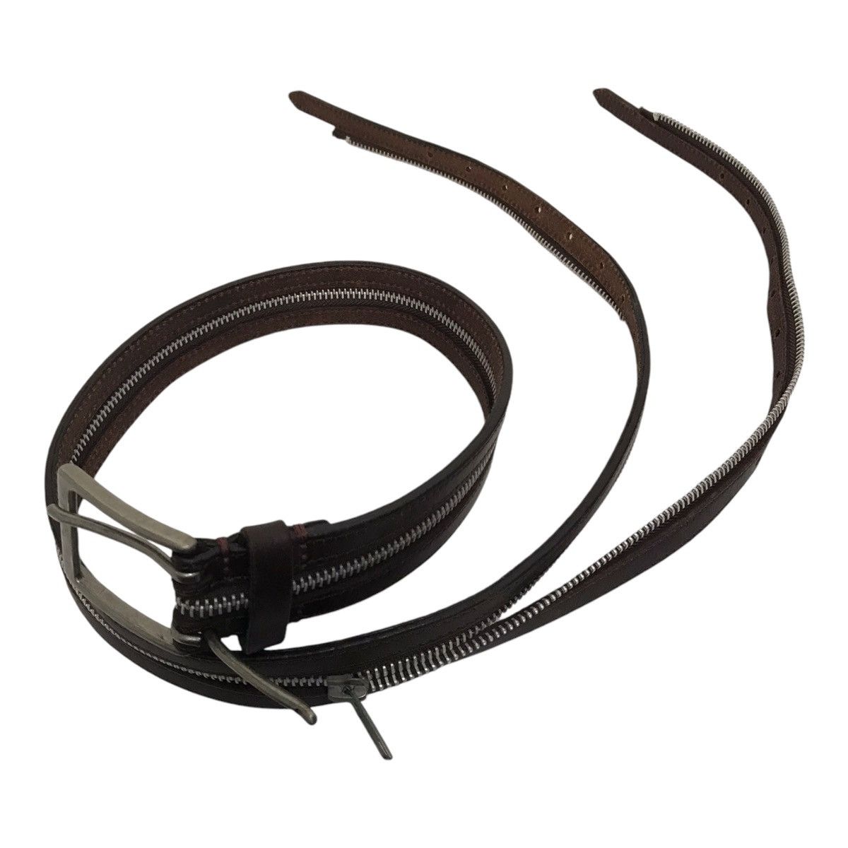 Hysteric Glamour × If Six Was Nine × Le Grande Bleu (L.G.B.) Japanese Belt Is Split Brown Leather Size ONE SIZE - 2 Thumbnail
