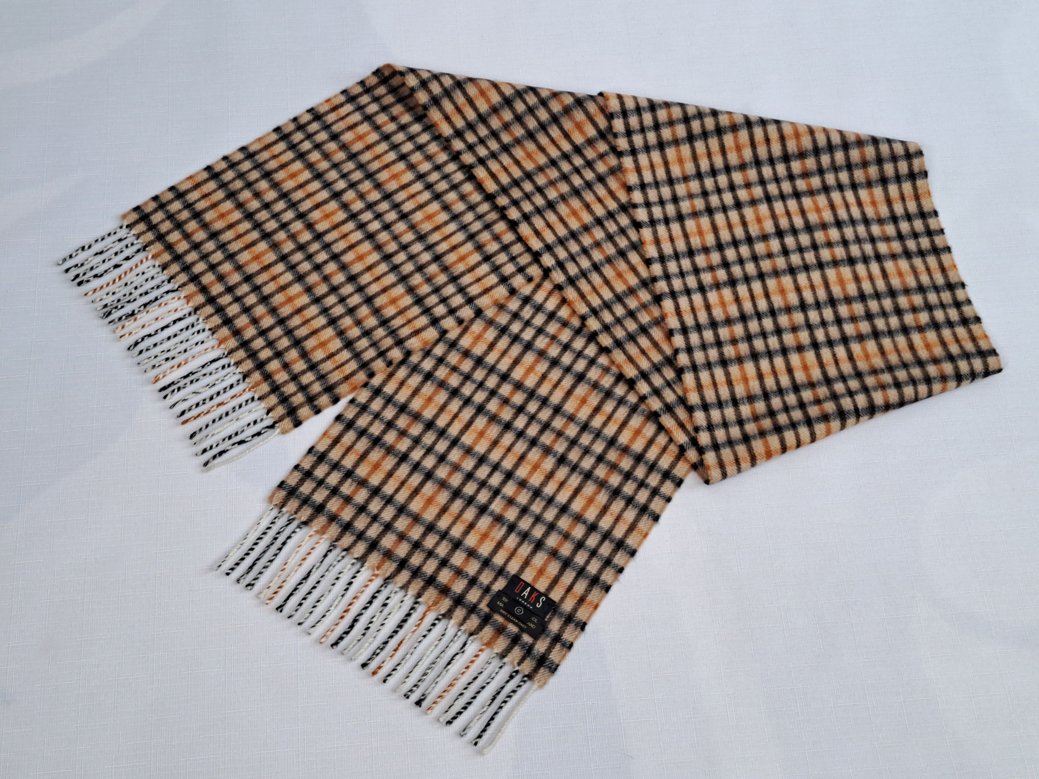 DAKS DAKS London checked wool scarf. Size ONE SIZE - 5 Thumbnail