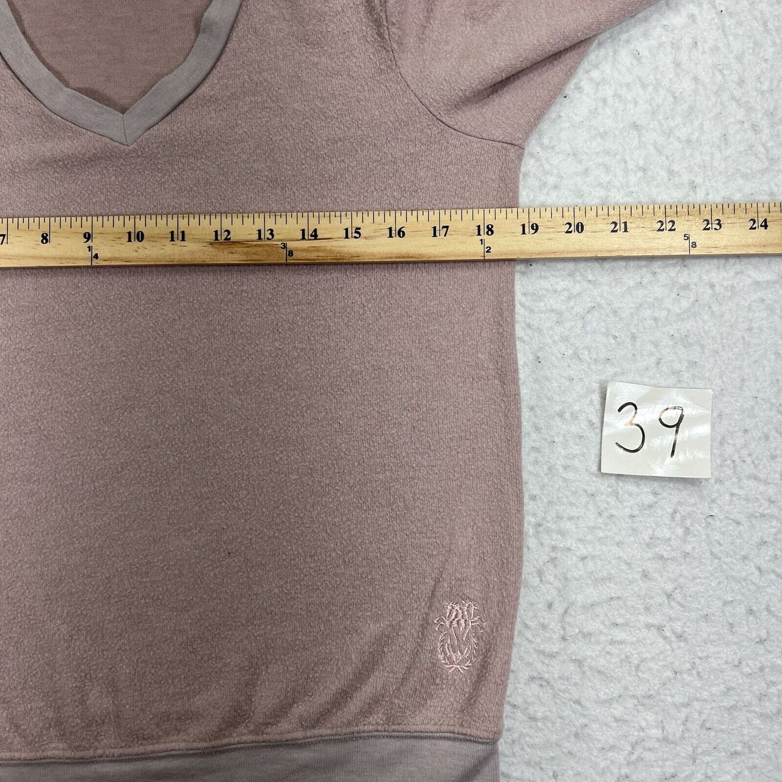 Wildfox Wildfox Sweater Pullover V Neck Mauve Pink Polyester Blend Size S / US 4 / IT 40 - 11 Thumbnail