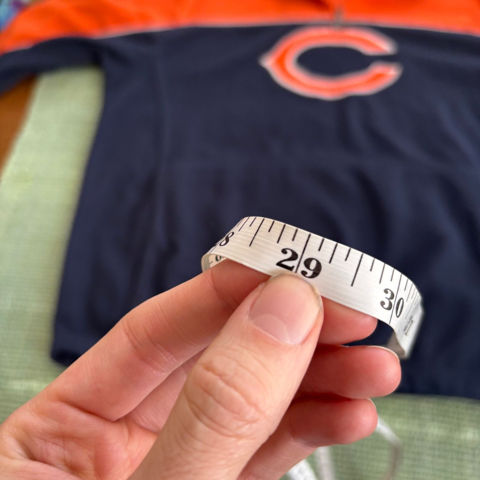 NFL × Vintage Vintage Chicago Bears two tone quarter zip fleece sweatshirt Size US XL / EU 56 / 4 - 9 Thumbnail