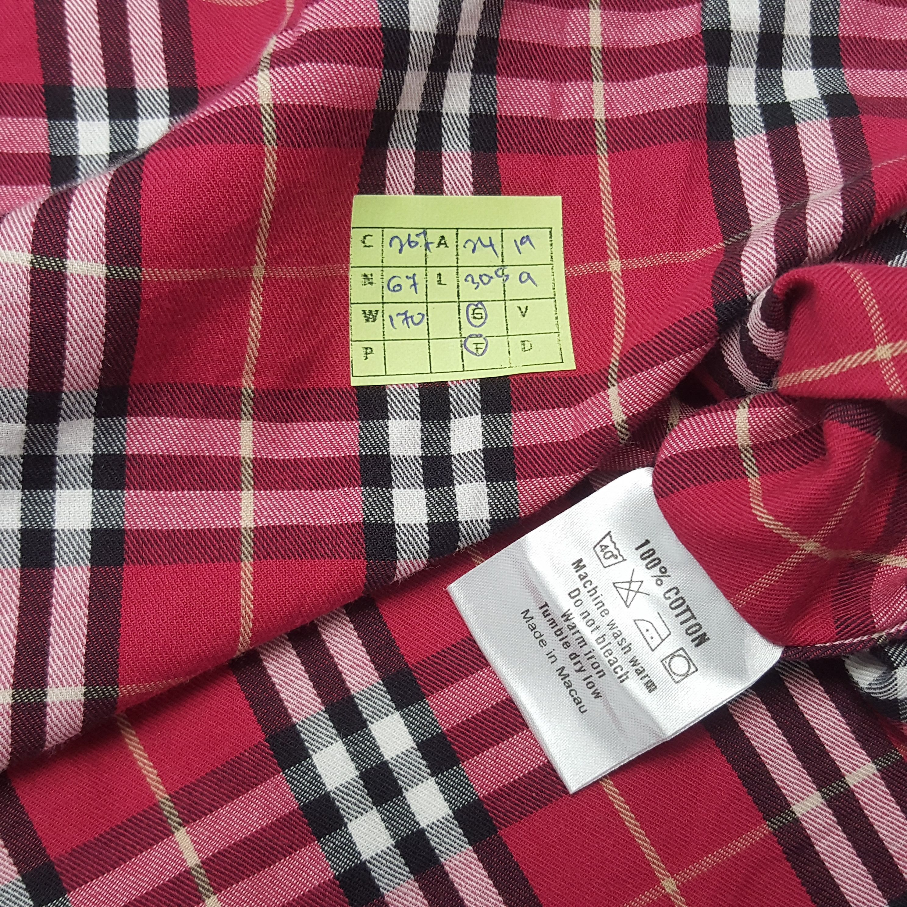 Burberry × Vintage Vintage Burberry London Retro Style Shirt Button up Size US XL / EU 56 / 4 - 5 Thumbnail