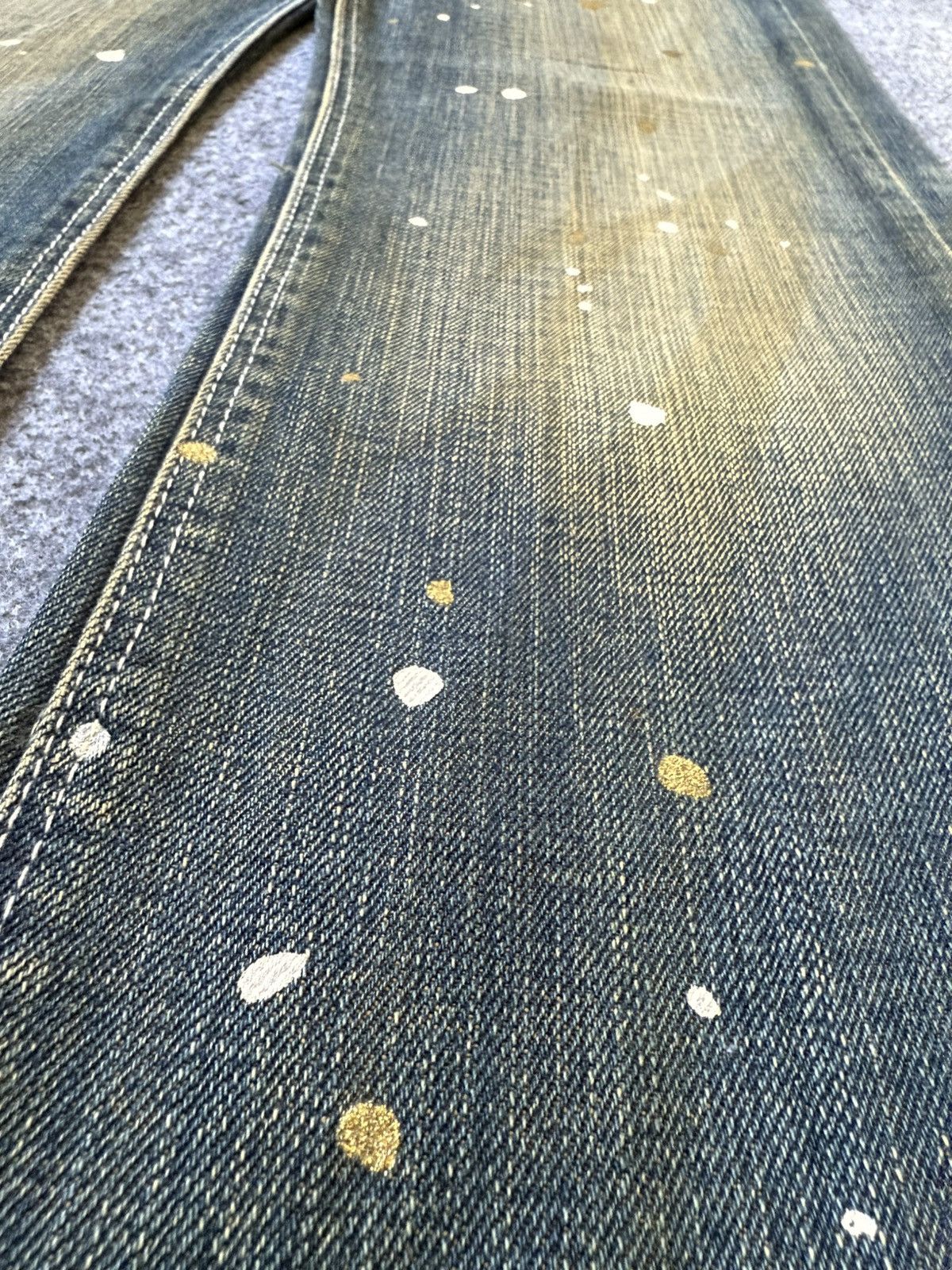 Hysteric Glamour × Japanese Brand Dinassy Japan Mud Wash Paint Splatter Jeans Size US 31 - 11 Thumbnail