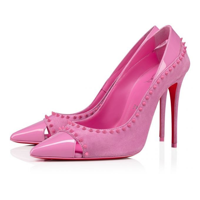 Christian Louboutin o1s1wg110924 Duvette Spikes Pumps in Pink Size US 6 / IT 36 - 1 Thumbnail