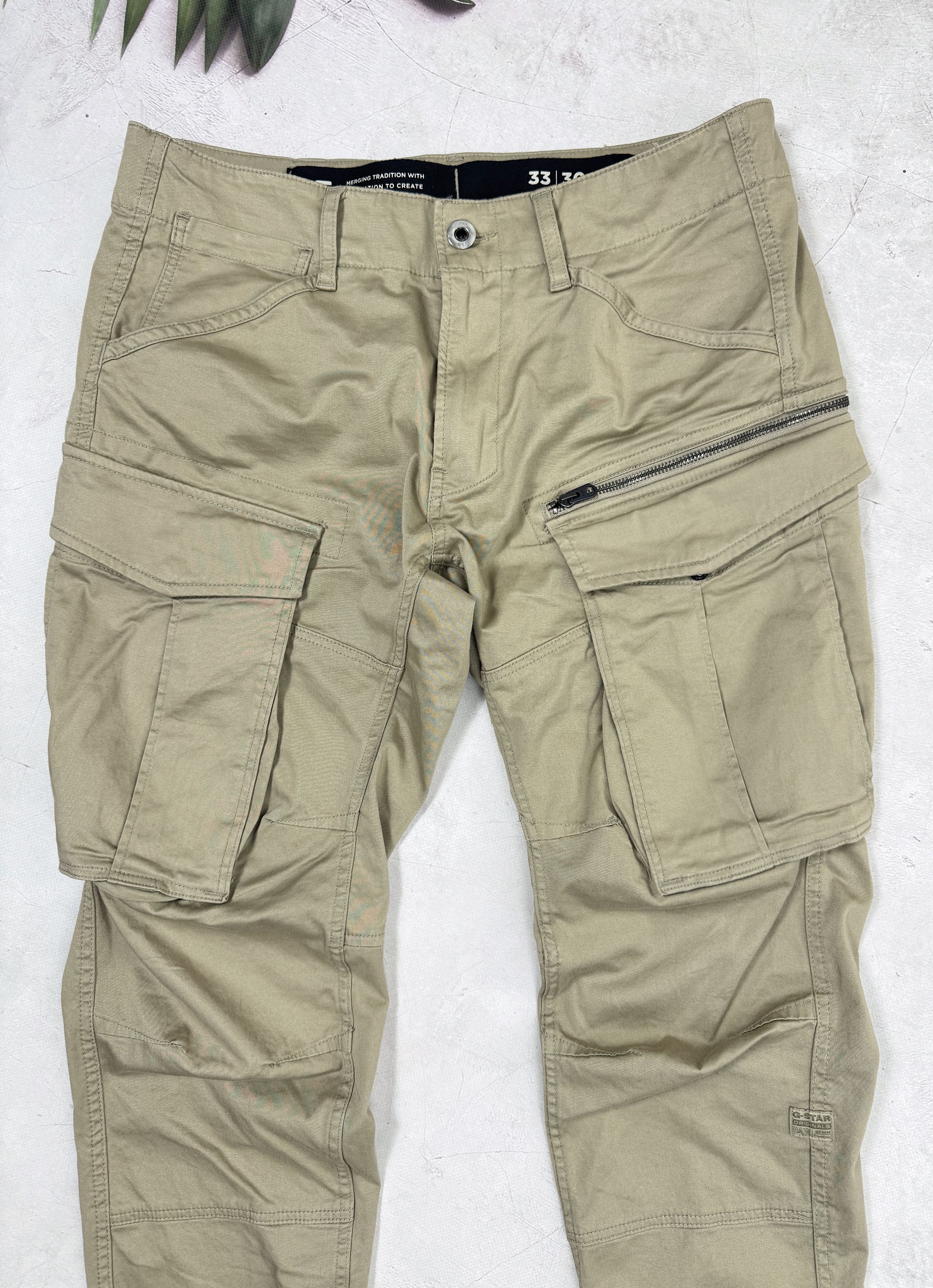 G-Star G-Star Raw Rovic Zip 3D Tapered Cargo Pants Multipocket Size US 33 - 7 Thumbnail