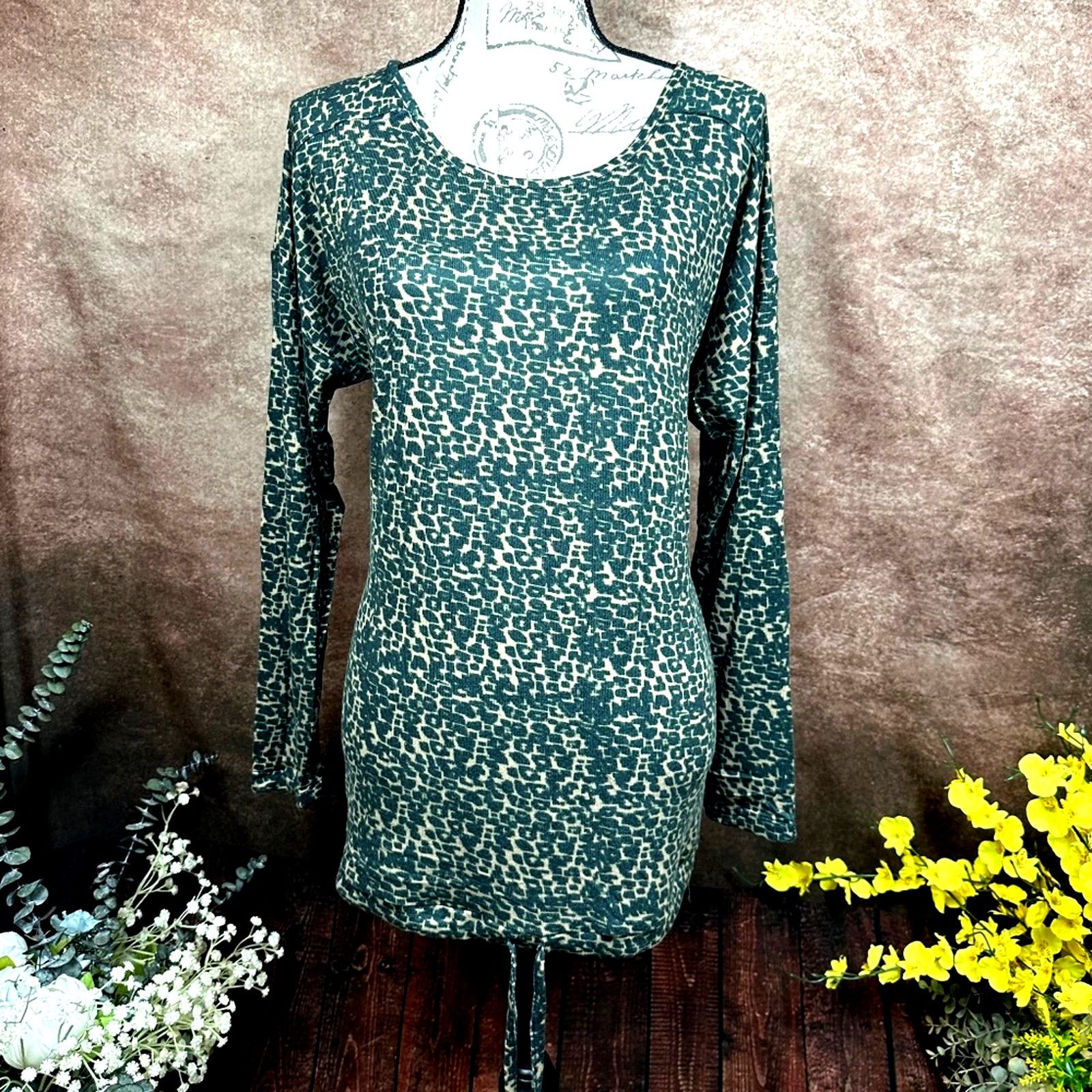 Other Retreat Rhonda Shear Drawstring Hem Tunic Animal Print L Size L / US 10 / IT 46 - 5 Thumbnail