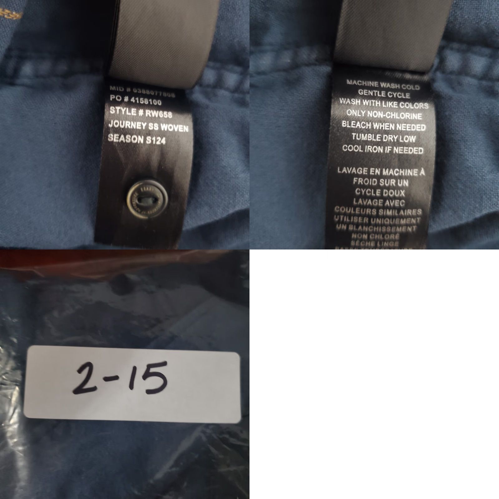 Roark Roark Journey SS Woven Shirt Men M Castagno Nannai Blue Organic Cotton Outdoors Size US M / EU 48-50 / 2 - 9 Thumbnail