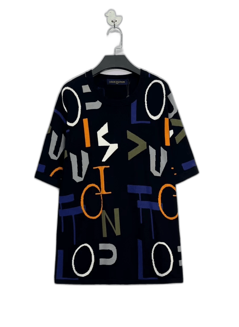 Louis Vuitton Louis Vuitton Colorful Knit Short Sleeve Top-yf Size US XL / EU 56 / 4 - 1 Thumbnail