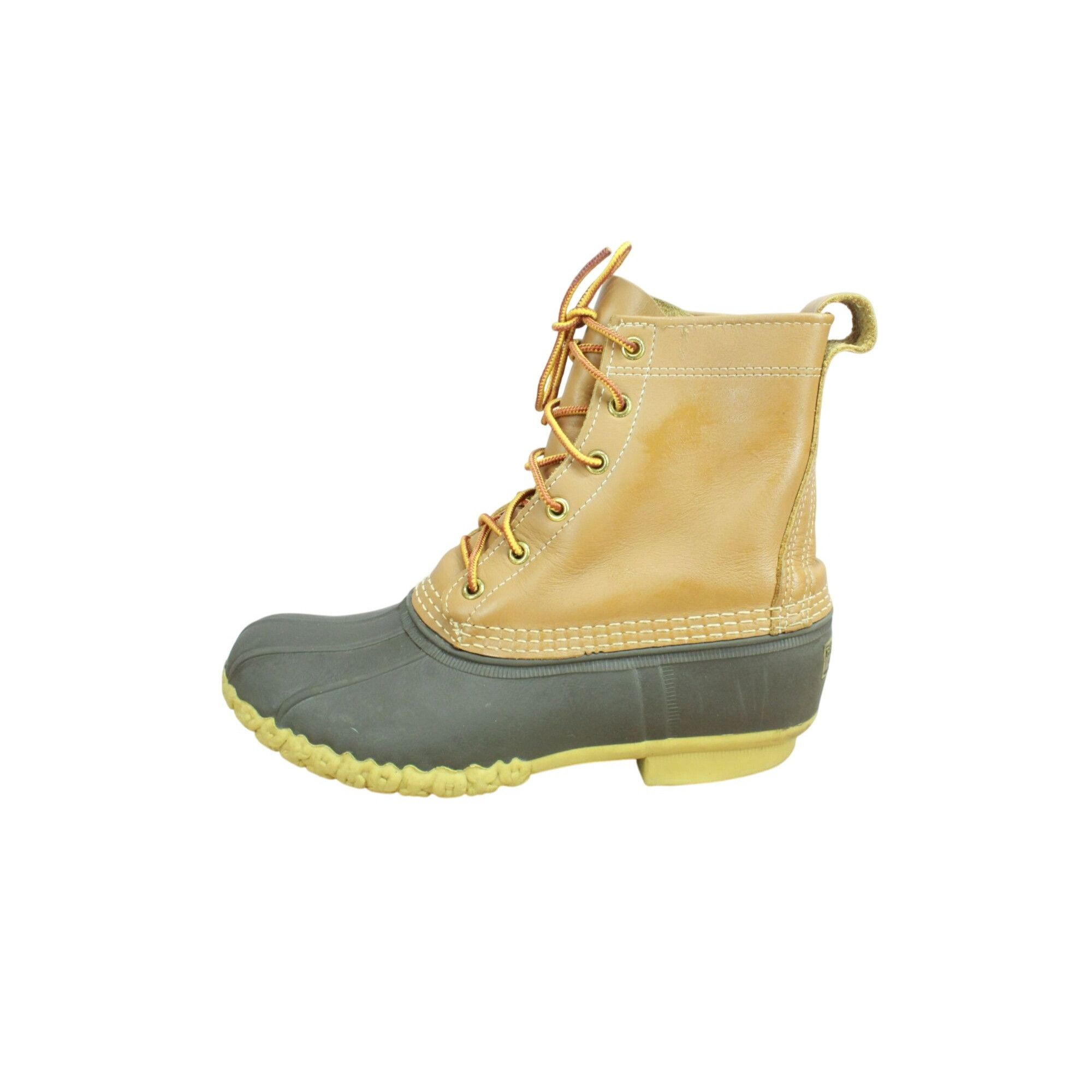 Leather LL Bean Women's Leather 8" Unlined Ankle Duck Boots Size 9 M Size US 9 / IT 39 - 1 Thumbnail