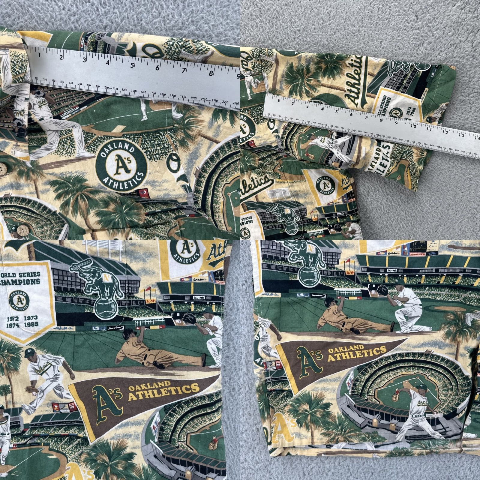 Reyn Spooner Reyn Spooner Men’s Large MLB Baseball Oakland Athletics Cotton Button-Up Shirt Size US L / EU 52-54 / 3 - 9 Thumbnail