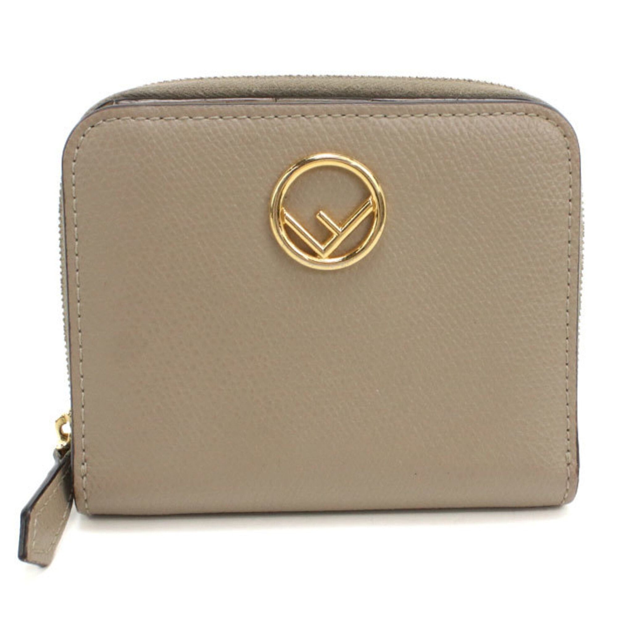 Fendi FENDI Bi-fold Wallet 8M0407 F is Fendi Women's Beige Size ONE SIZE - 1 Thumbnail