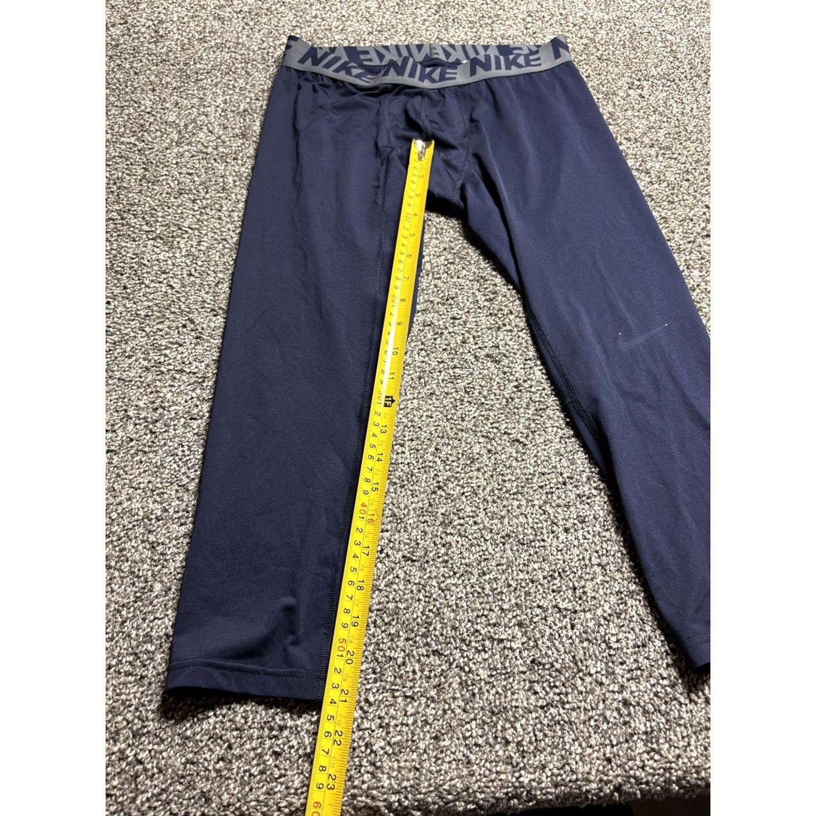 Nike Nike Dri-Fit Compression Layer Training Pants Men Medium Navy Blue Size US 31 - 3 Thumbnail
