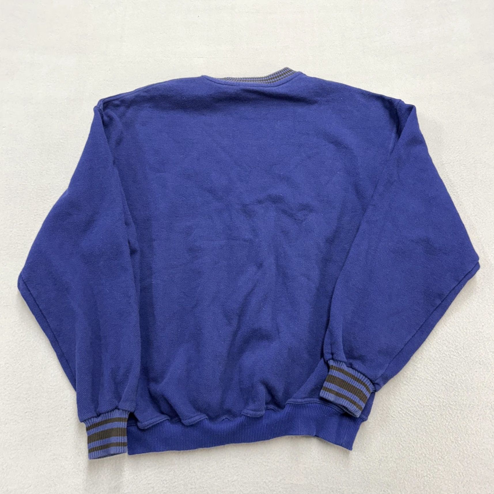 Speedo VINTAGE Speedo Sweatshirt Mens L Blue Graphic Print Logo Pullover 90s Sports Knit Crewneck Size US L / EU 52-54 / 3 - 4 Thumbnail