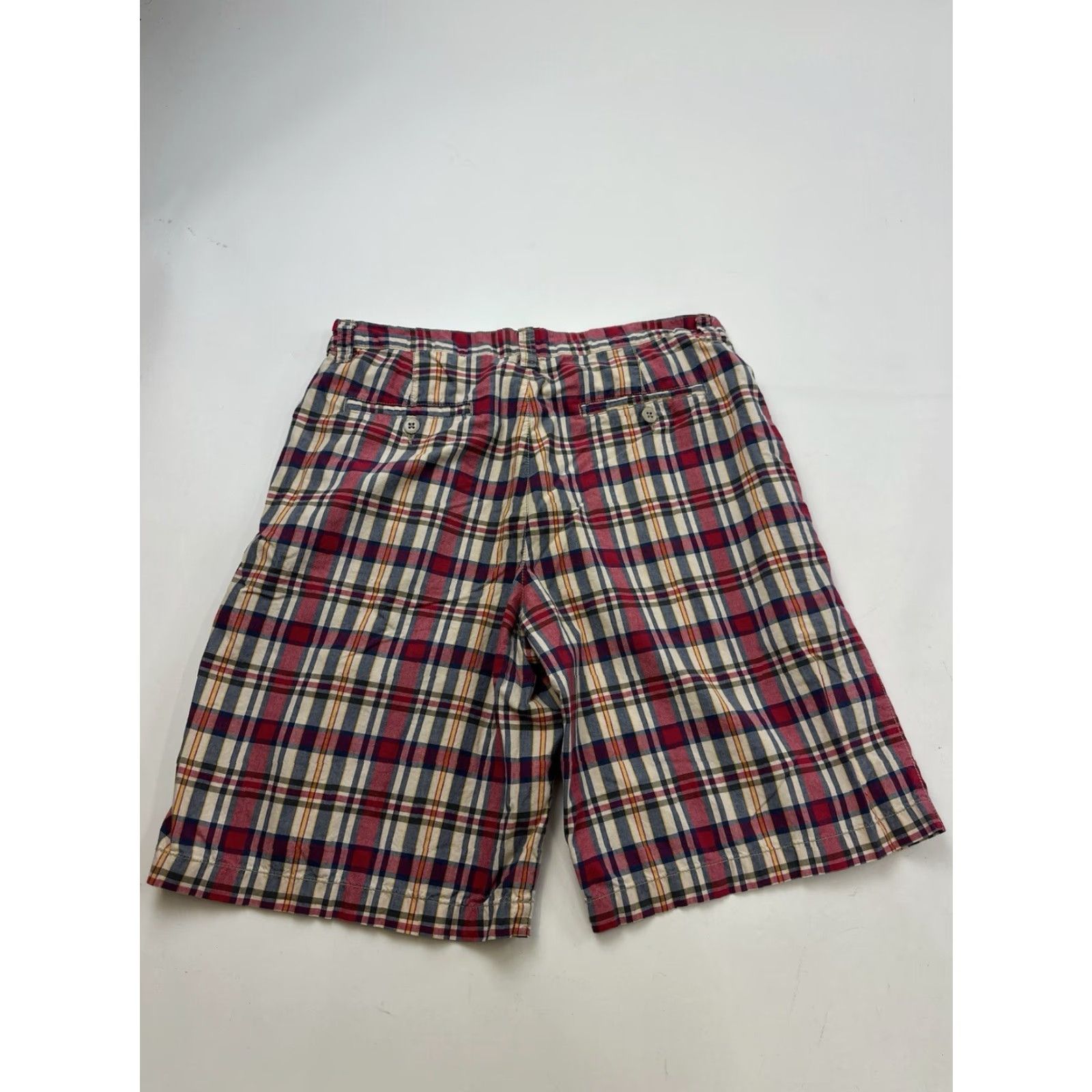 Saks Fifth Avenue VINTAGE Saks Fifth Ave Shorts Mens 34 Red Plaid Chino Size US 34 / EU 50 - 2 Thumbnail