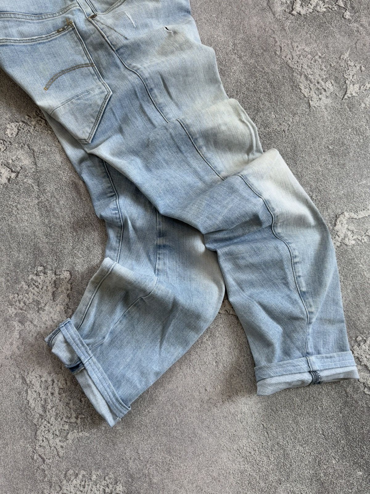 G-Star G star raw 34/36 ARC 3D slim Distressed denim pant trouser Size US 34 / EU 50 - 21 Thumbnail