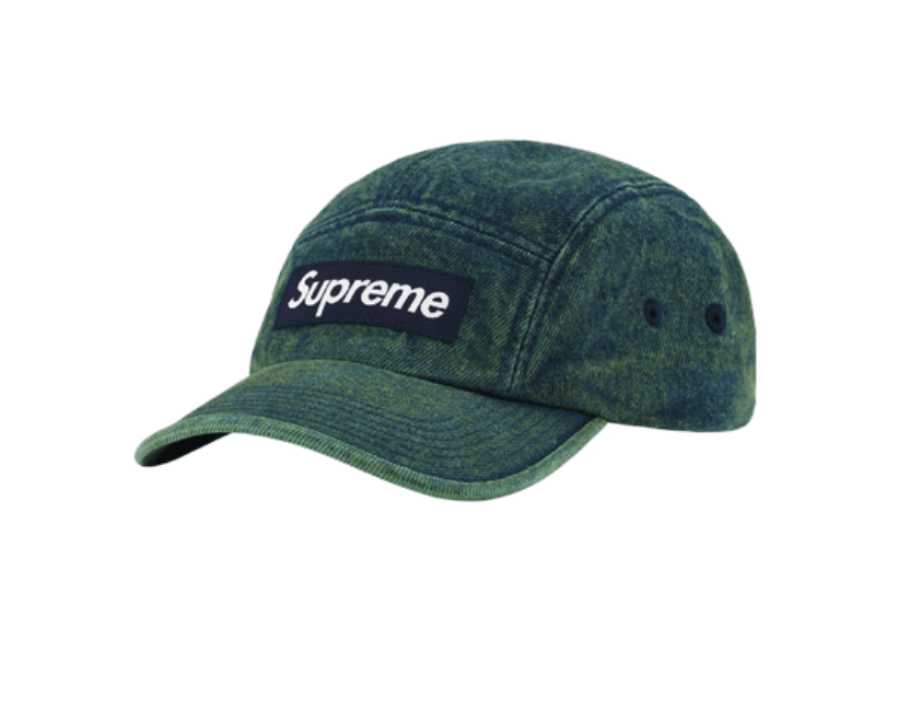 Supreme Denim Camp Cap 'Overdyed Green' - SS23H95 OVERDYED GREEN