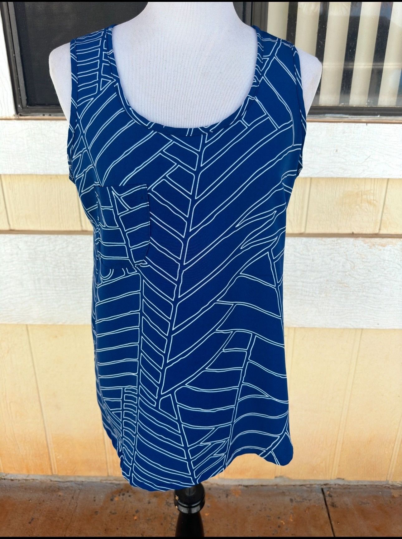 Other Manuhealii Top Blue Sleeveless Hawaiian Print Women's S Size S / US 4 / IT 40 - 1 Thumbnail