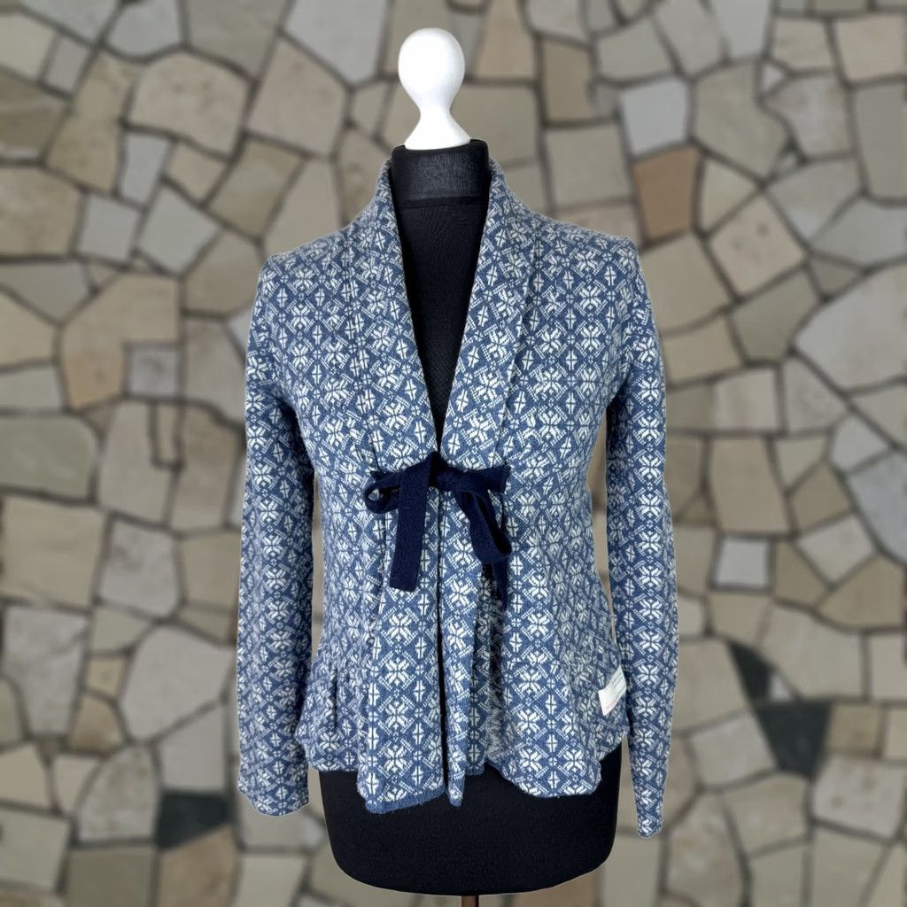 Vintage Odd Molly Jumper Cardigan Size 1 S womens blue wool 654 Size XS / US 0-2 / IT 36-38 - 1 Thumbnail