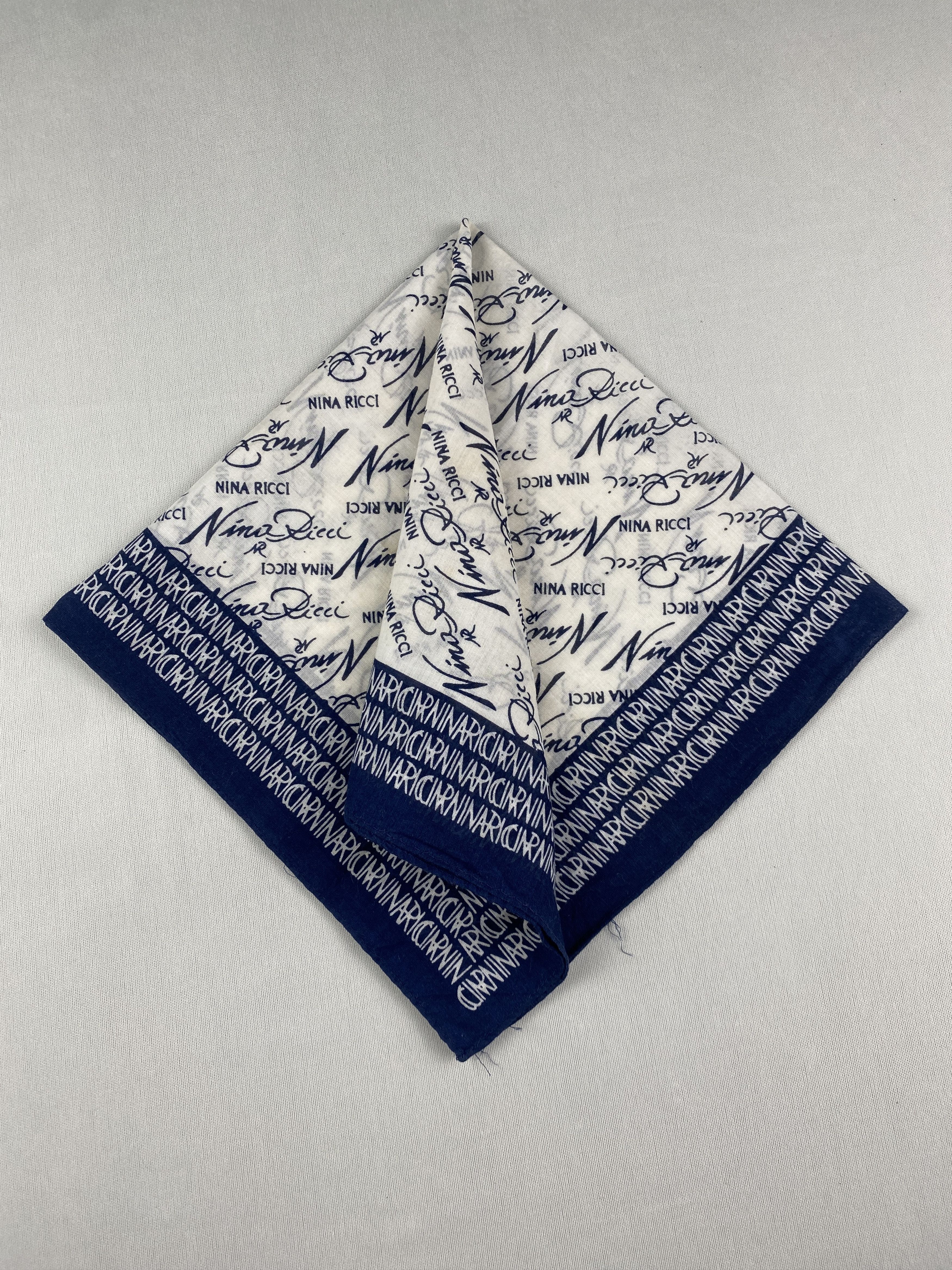 Other Vintage Nina Ricci Handkerchief Pocket Square Bandana HM0020 Size ONE SIZE - 2 Thumbnail