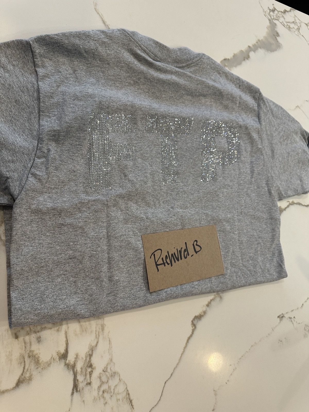 Fuck The Population Grey FTP Rhinestone Shirt *Never Worn* Size M Size US M / EU 48-50 / 2 - 3 Thumbnail