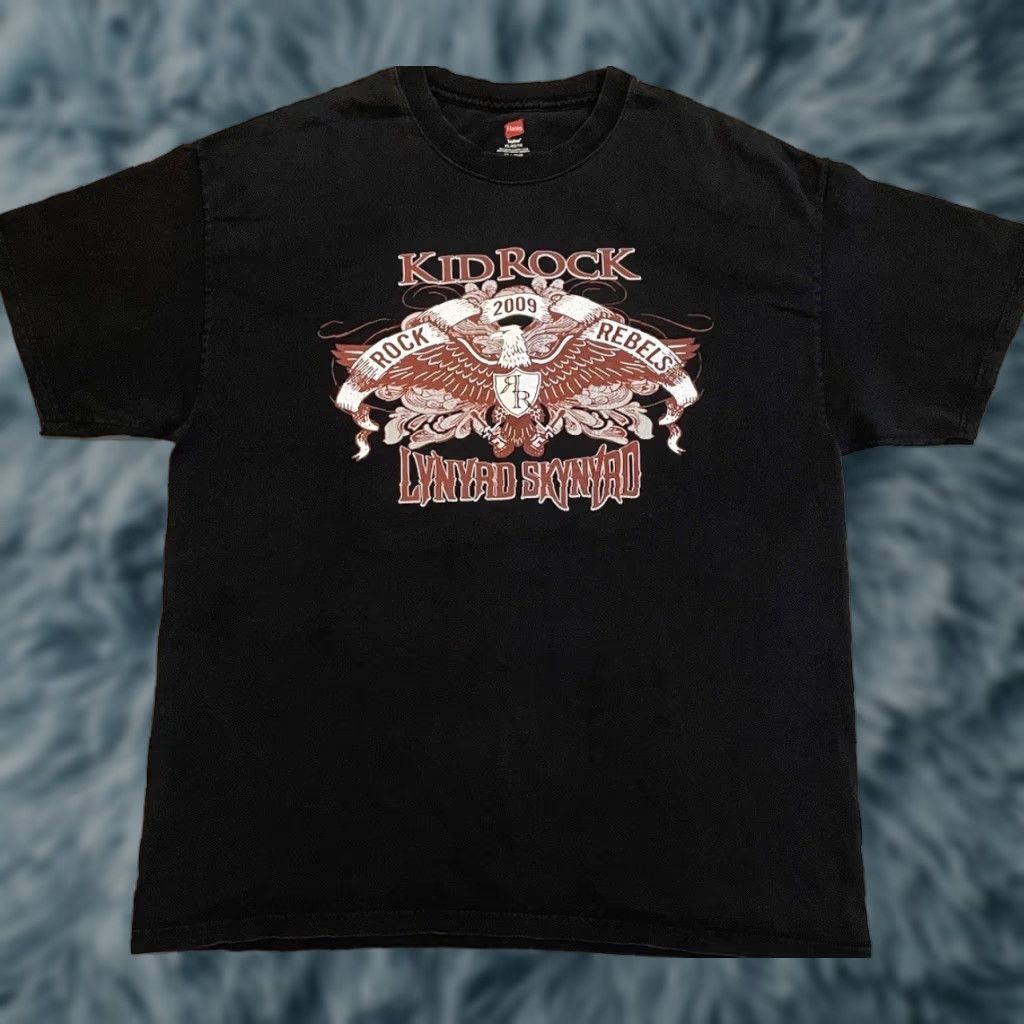 Vintage VINTAGE Allman Brothers T-Shirt XL Black Kid Rock Lynyrd Skynyrd 2009 Tour Shirt Concert Rock Band XX Size US XL / EU 56 / 4 - 1 Thumbnail