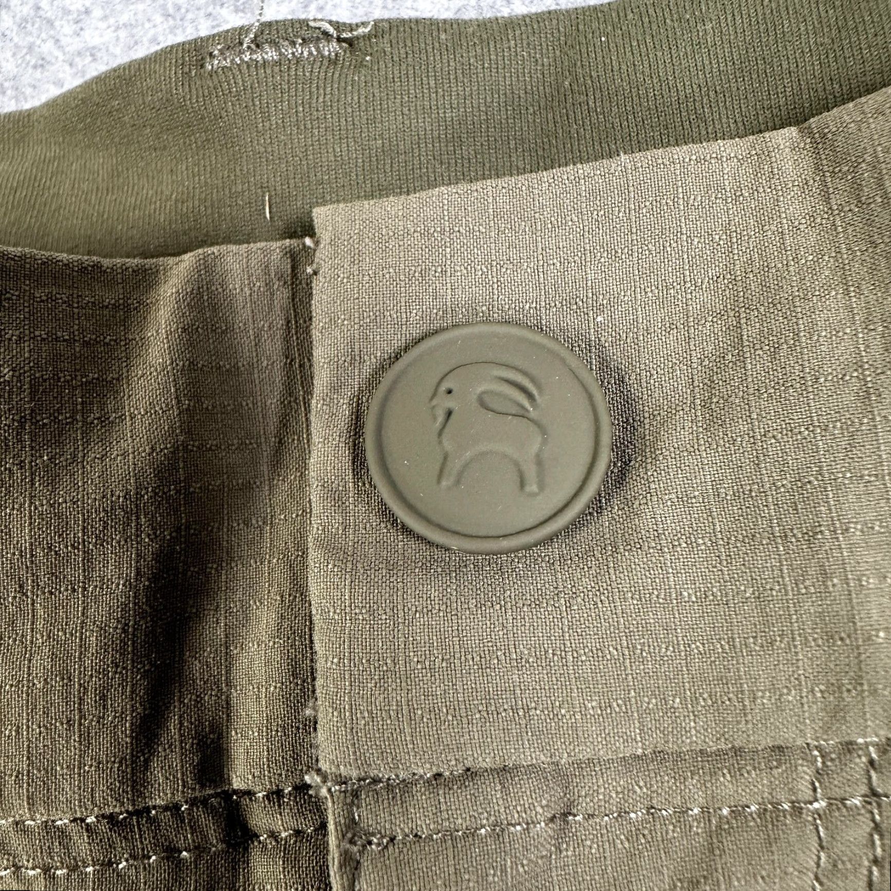 Vintage Backcountry Green Lightweight Womens 12 Straight Pants Elastic Waist Travel Hiking Casual Size 34" / US 12 / IT 48 - 2 Thumbnail