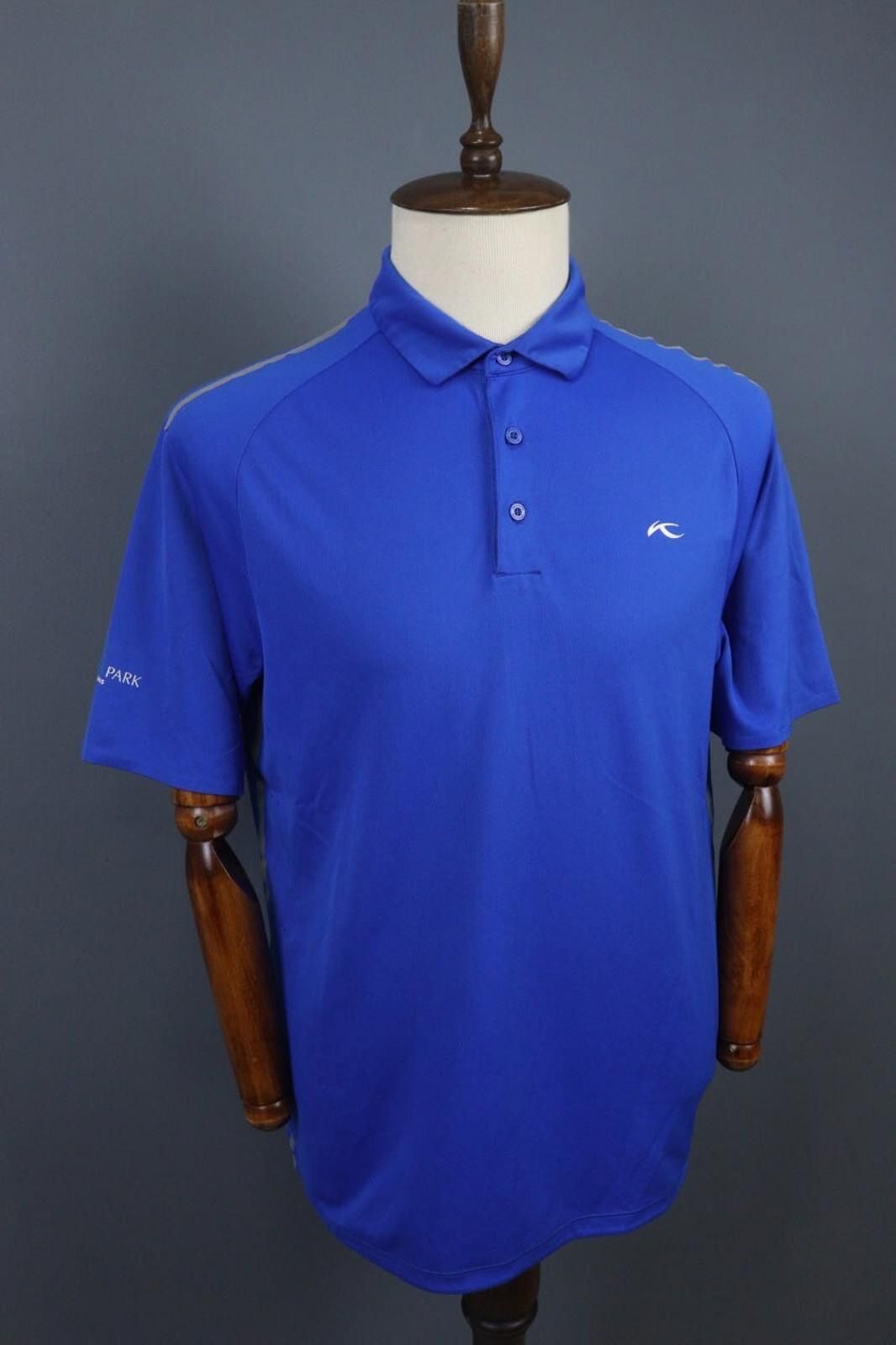 KJUS KJUS Blue Collared Golf Performance Polo Shirt Size XL Size ONE SIZE - 7 Thumbnail