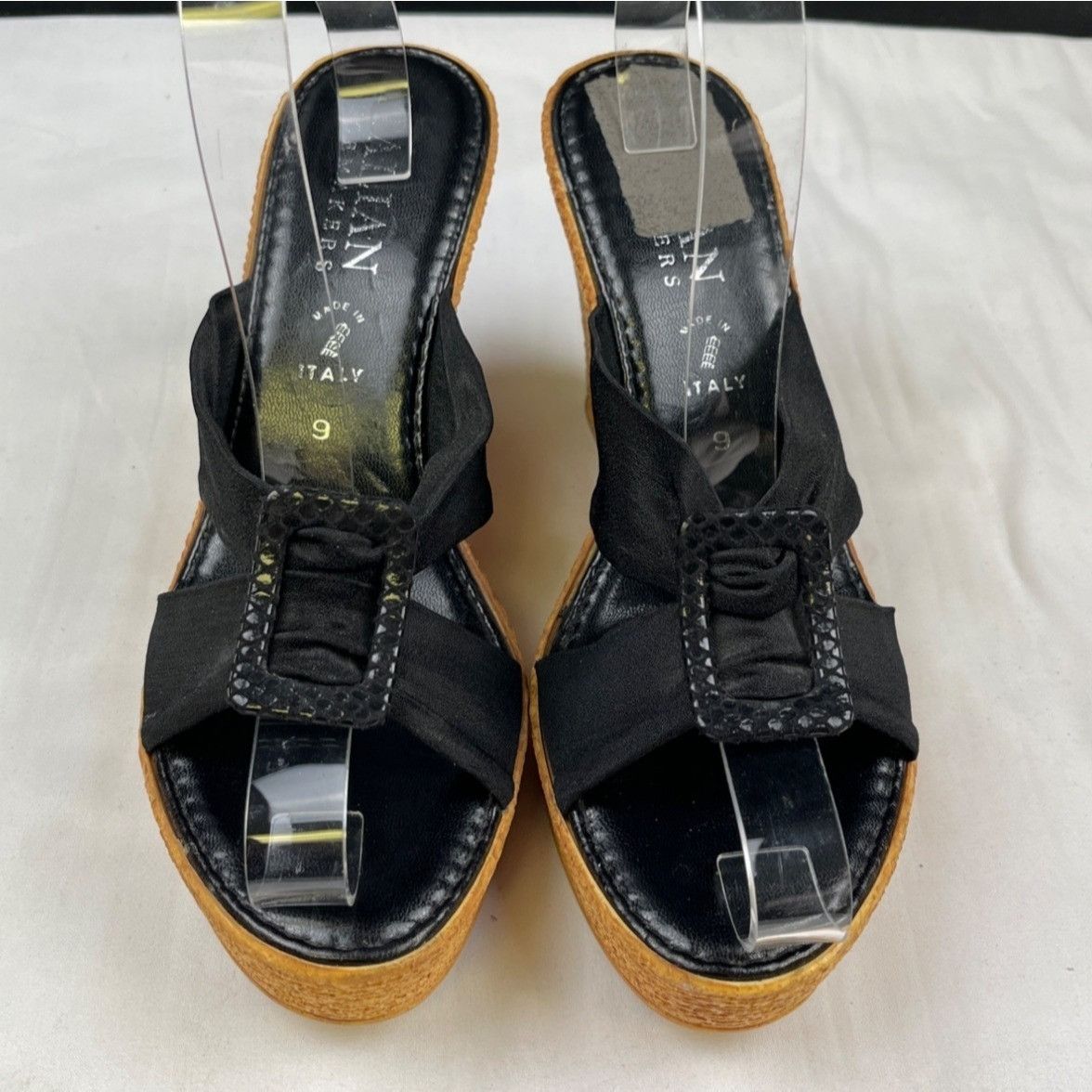 Other Italian Shoesmakers Women's Black Shoes/Wedge Sandals Sz 9 S Size US 9 / IT 39 - 1 Thumbnail
