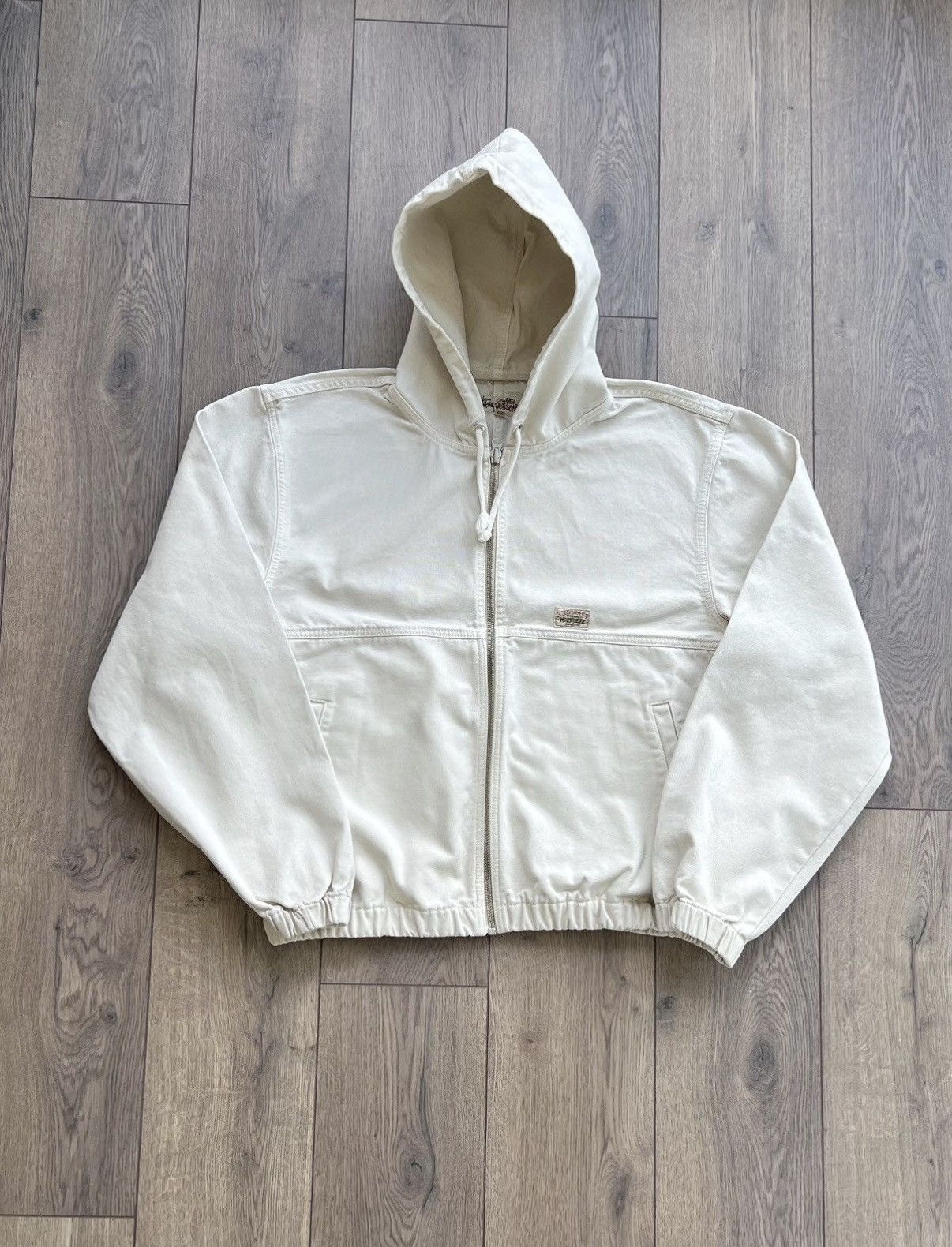 Stussy Stussy Unlined Canvas Work Jacket Vintage Natural XL Size US XL / EU 56 / 4 - 1 Thumbnail