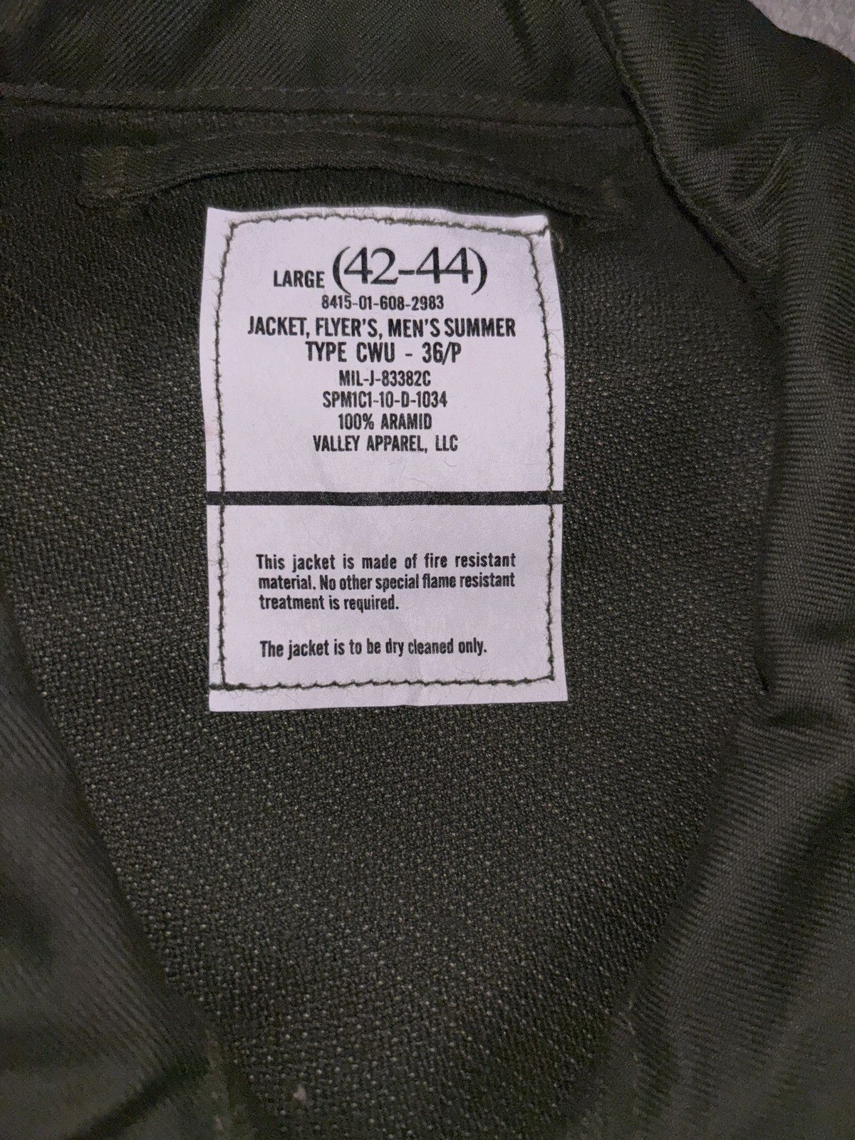 Vintage Valley apparel large 42-44 flyers jacket Size US L / EU 52-54 / 3 - 3 Thumbnail