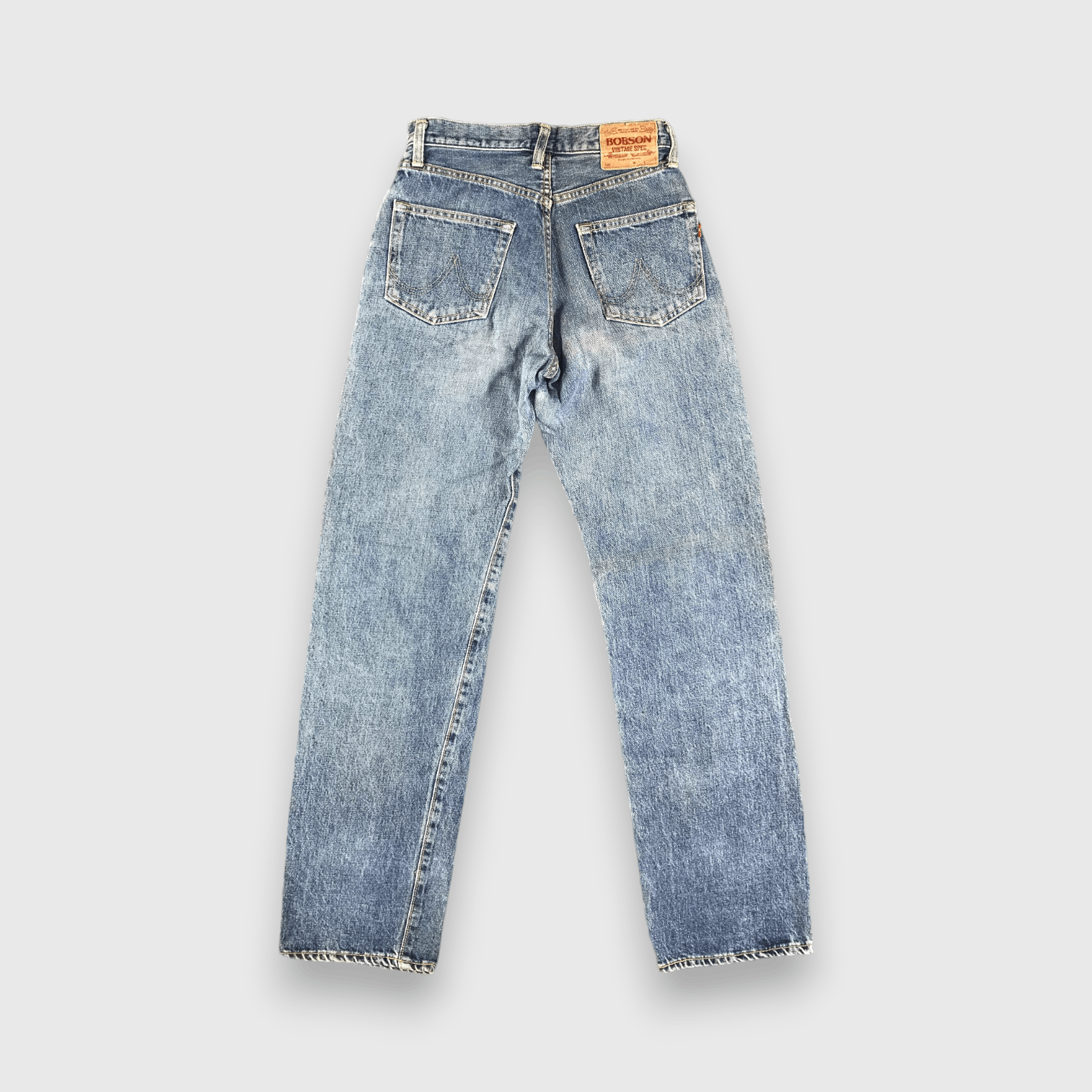 Japanese Brand Vintage Bobson Selvedge Jeans Faded Blue Denim -J2834 Size US 26 / EU 42 - 2 Thumbnail