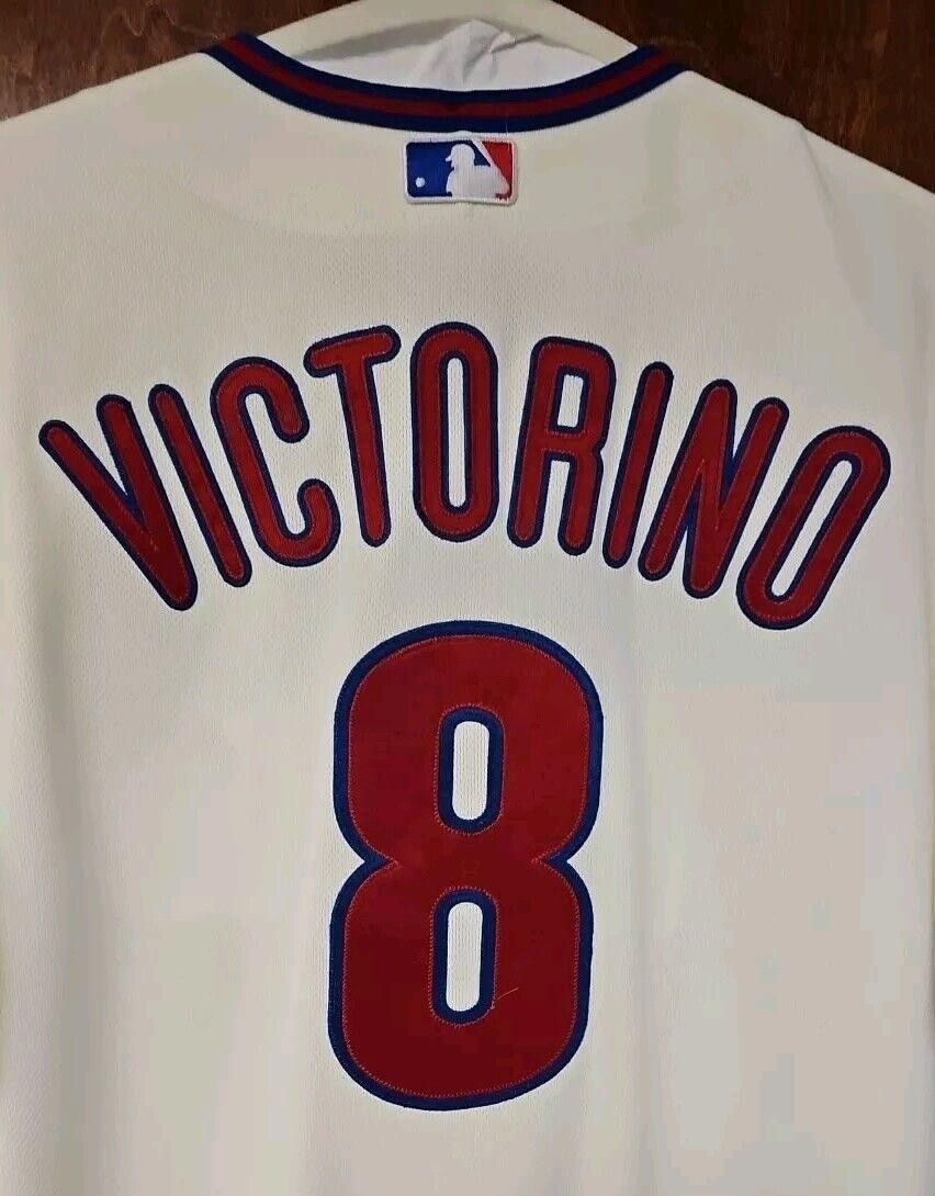 Majestic Shane Victorino 2008 Philadelphia Phillies World Series Size ONE SIZE - 5 Thumbnail