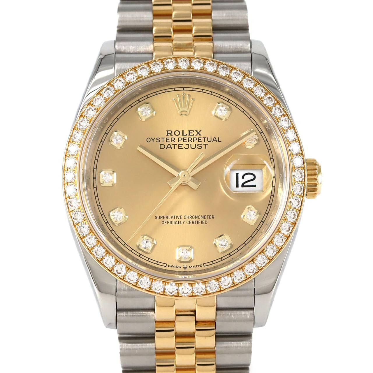 Rolex Rolex Rolex Datejust Stainless Steel x Yellow Gold Watch Metal Automatic 126283RBR DUTY FREE for USA Size ONE SIZE - 1 Thumbnail