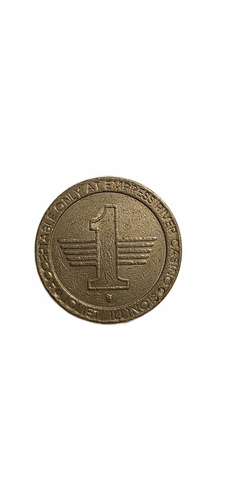 Express Empress Palace Casino One Dollar Gaming Token Size ONE SIZE - 1 Thumbnail