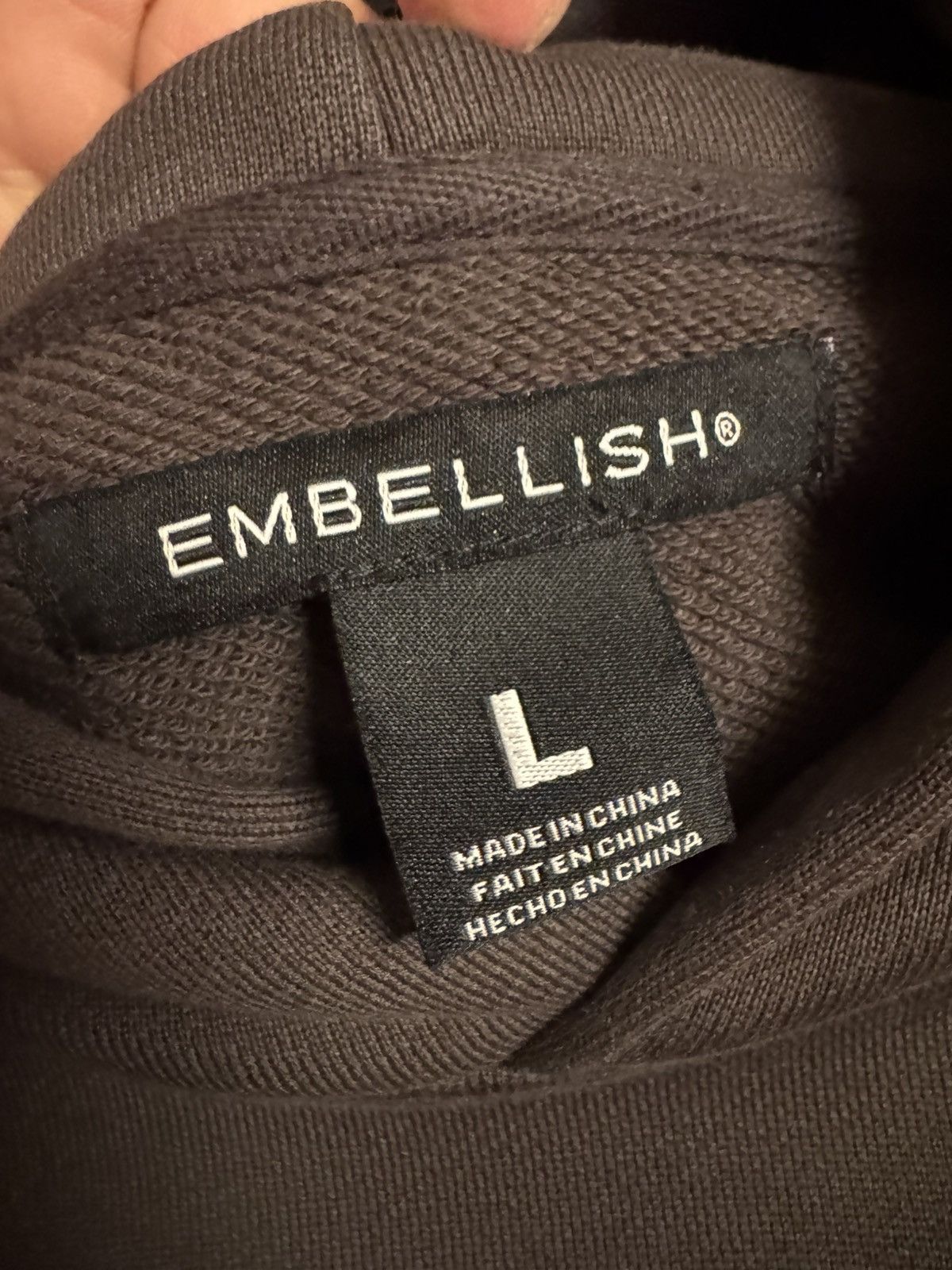 Embellish Embellish Heavyweight Sample Hoodie ‘Dark Brown’ Size US L / EU 52-54 / 3 - 3 Thumbnail