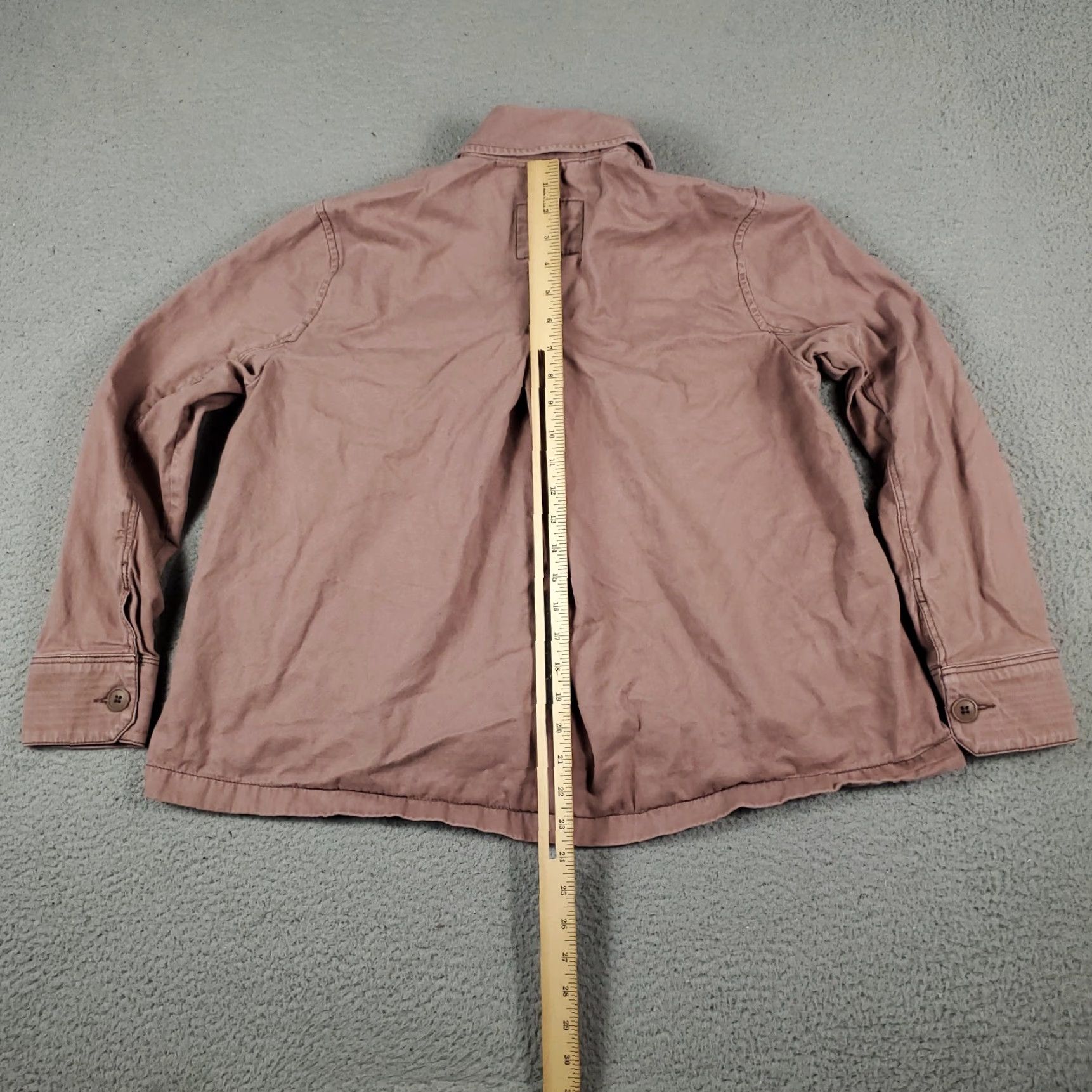 Abercrombie & Fitch Abercrombie & Fitch Women's Beige Cotton Heavy Button-Up Jacket M Fall Winter Casual Office Size M / US 6-8 / IT 42-44 - 6 Thumbnail