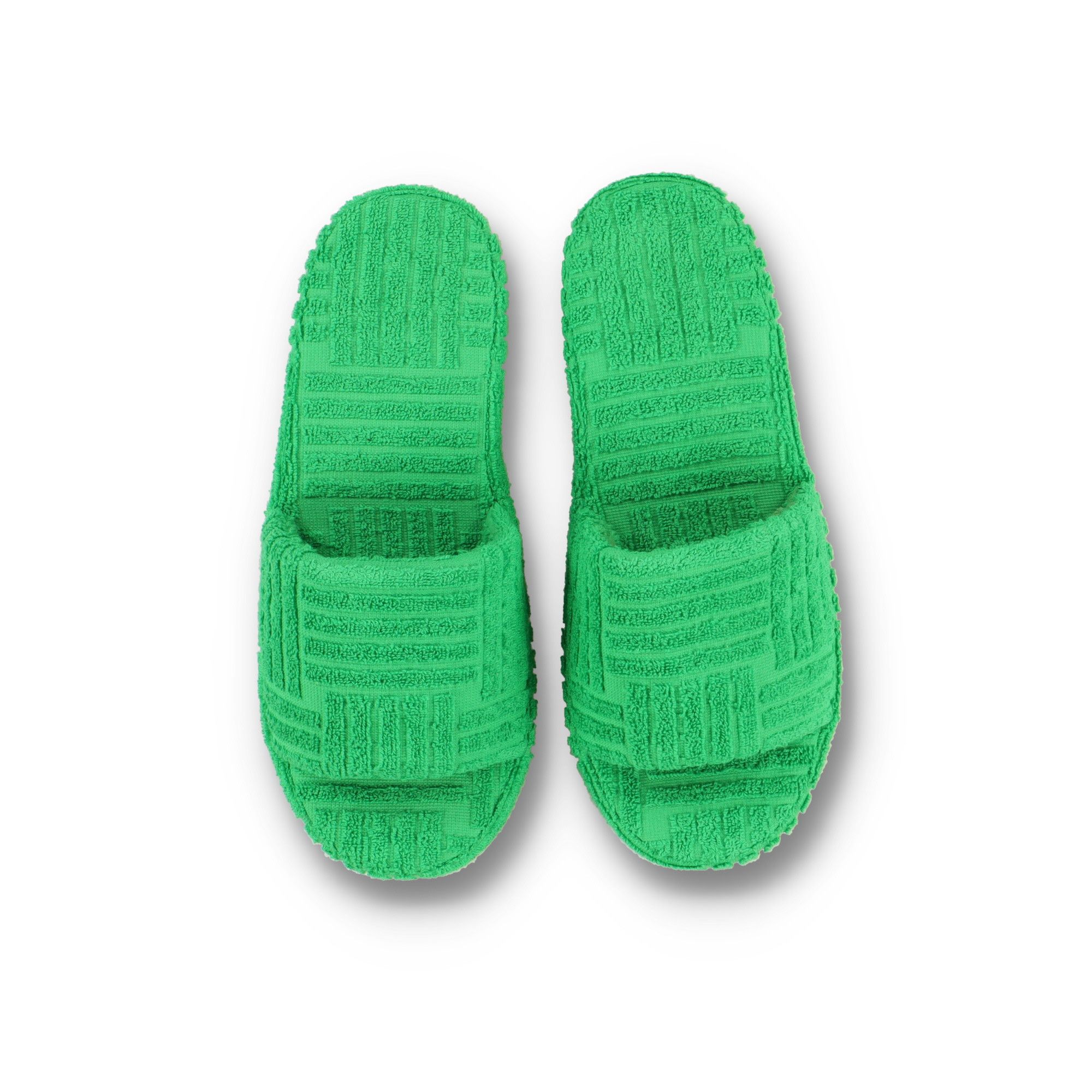 Bottega Veneta Grass Geometric Resort Sponge Sandals Size US 7 / EU 40 - 1 Thumbnail