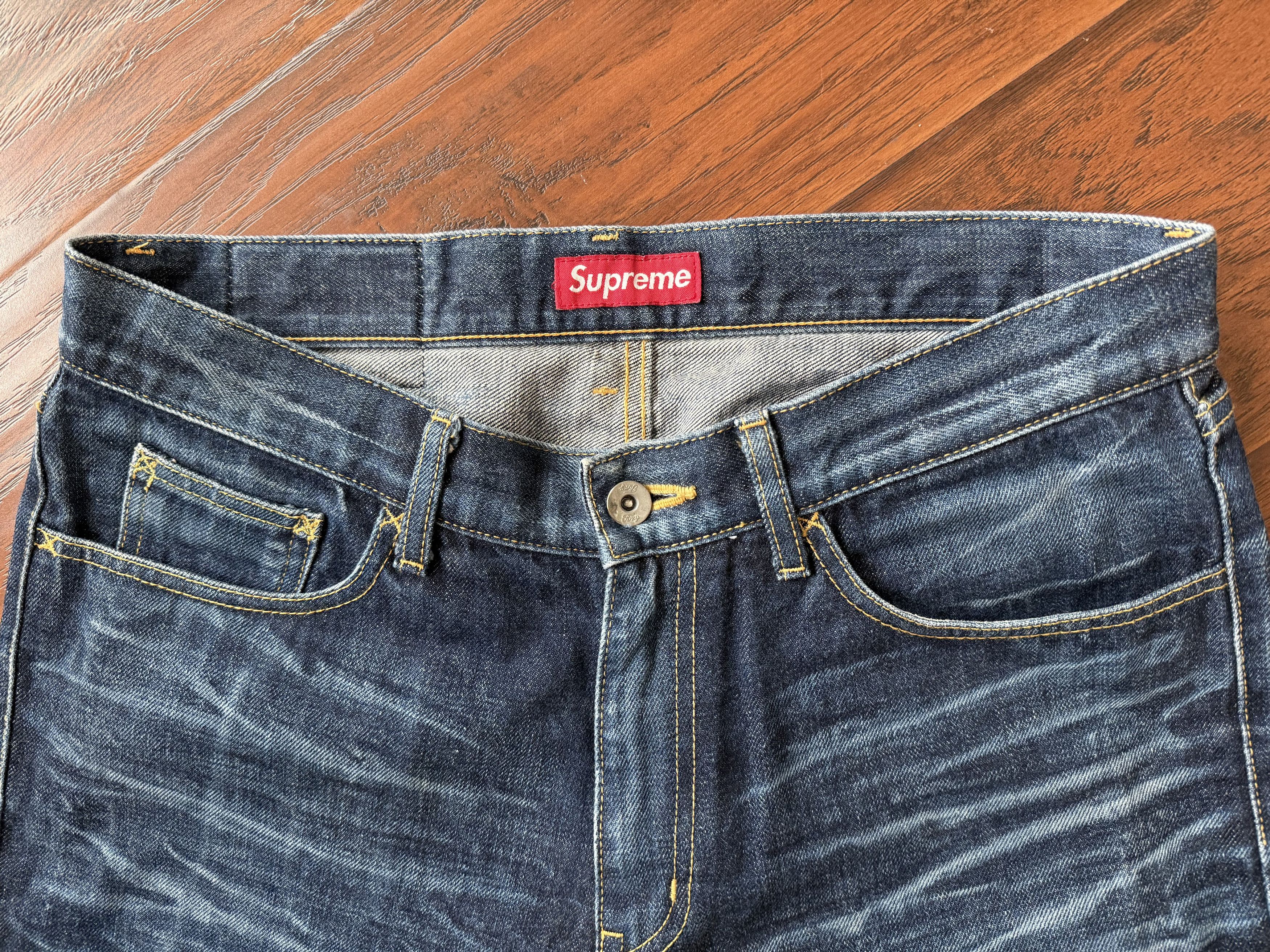 Neighborhood × Supreme Supreme Neighborhood Savage Denim Jeans 2007 Selvedge Japan Size US 33 - 4 Thumbnail