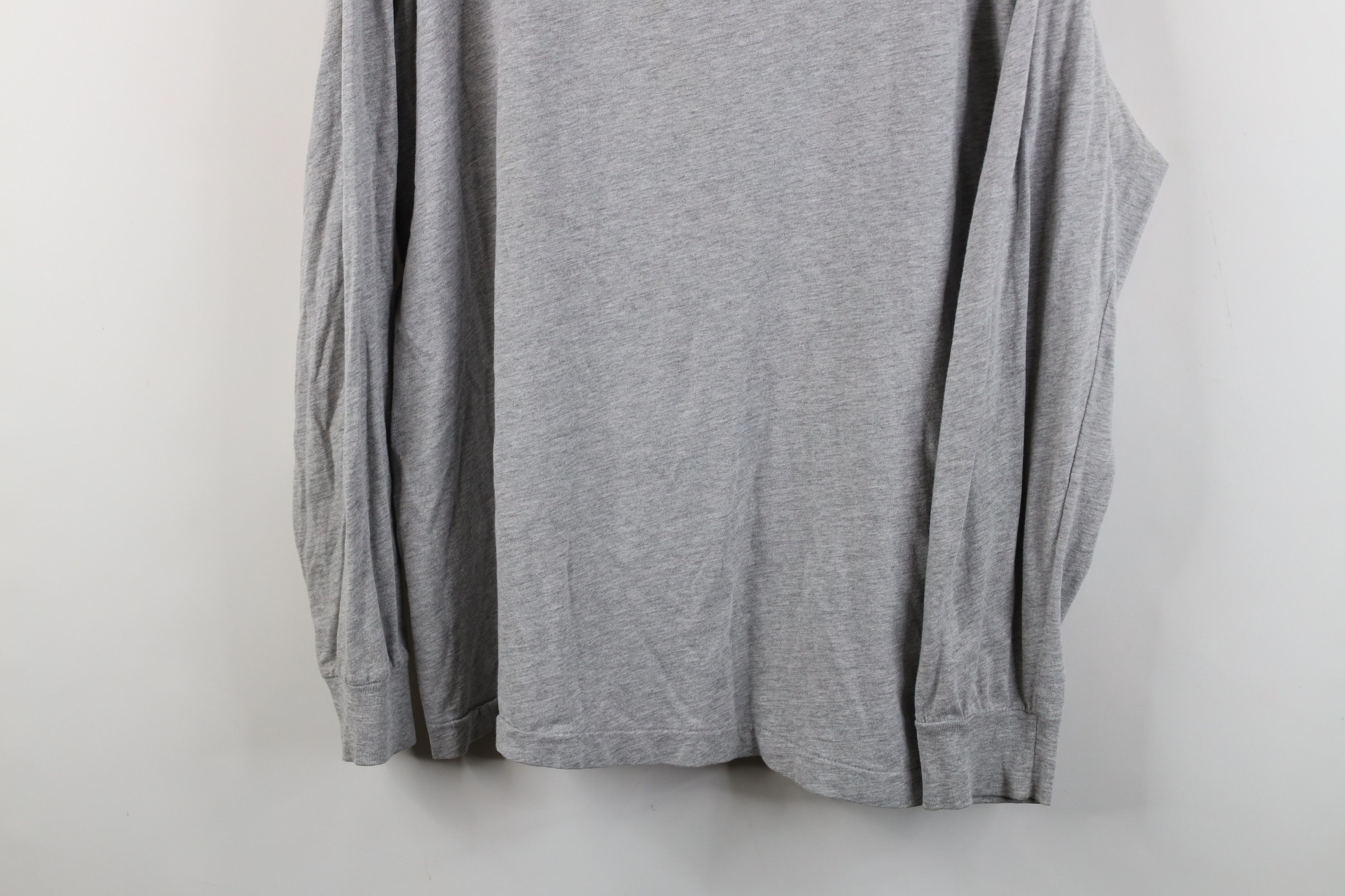 Ralph Lauren Vintage 90s Ralph Lauren Long Sleeve T-Shirt Heather Gray Size US L / EU 52-54 / 3 - 3 Thumbnail