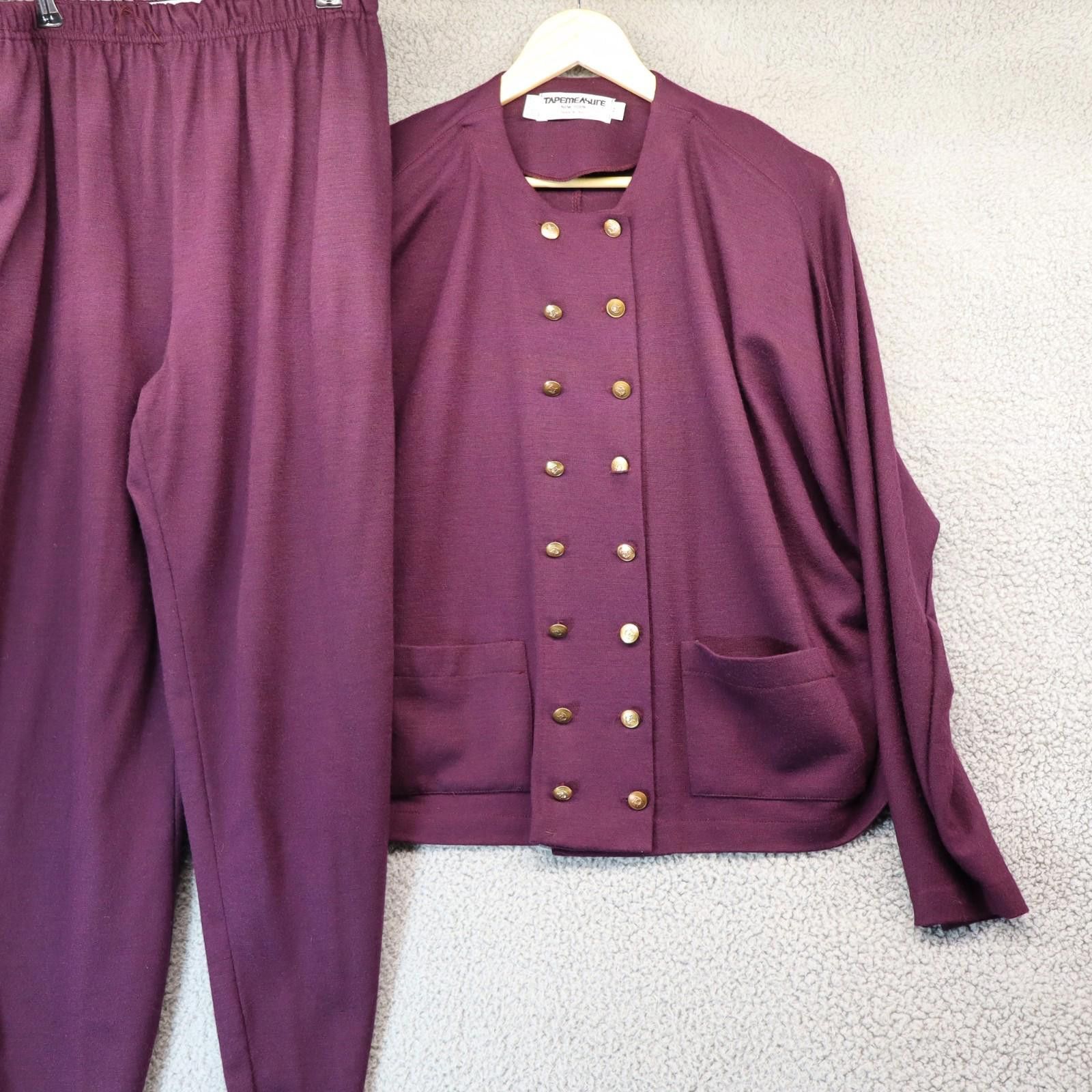 Other Tapemeasure Wool 2 Piece Jacket Pants Women Medium Made USA Size M / US 6-8 / IT 42-44 - 1 Thumbnail