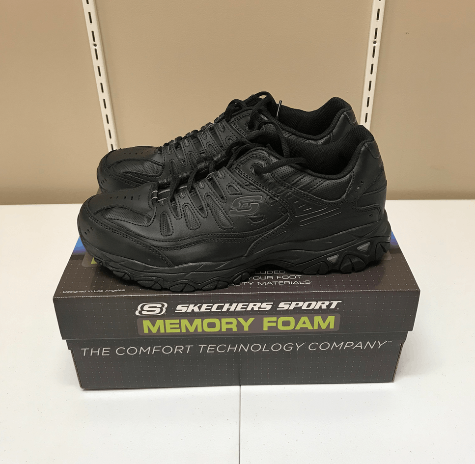 SKECHERS AFTERBURN M FIT REPRINT 10.5 BLACK Size US 10.5 / EU 43-44 - 5 Thumbnail