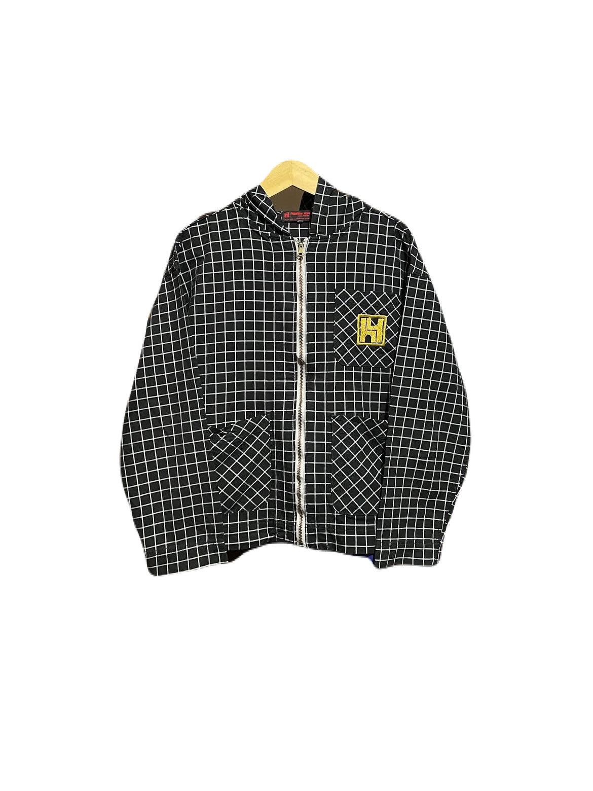 Japanese Brand 2000s Hidehiko Yamene Evisu Plaid Embroidery Hodded y2k Size US L / EU 52-54 / 3 - 1 Thumbnail